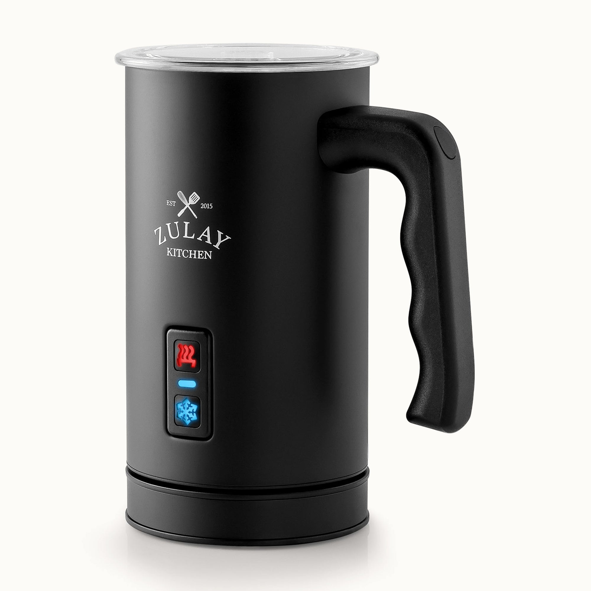 AeroFroth 4-in-1 Electric Milk Frother and Steamer for Coffee & Lattes - Black by Zulay Kitchen