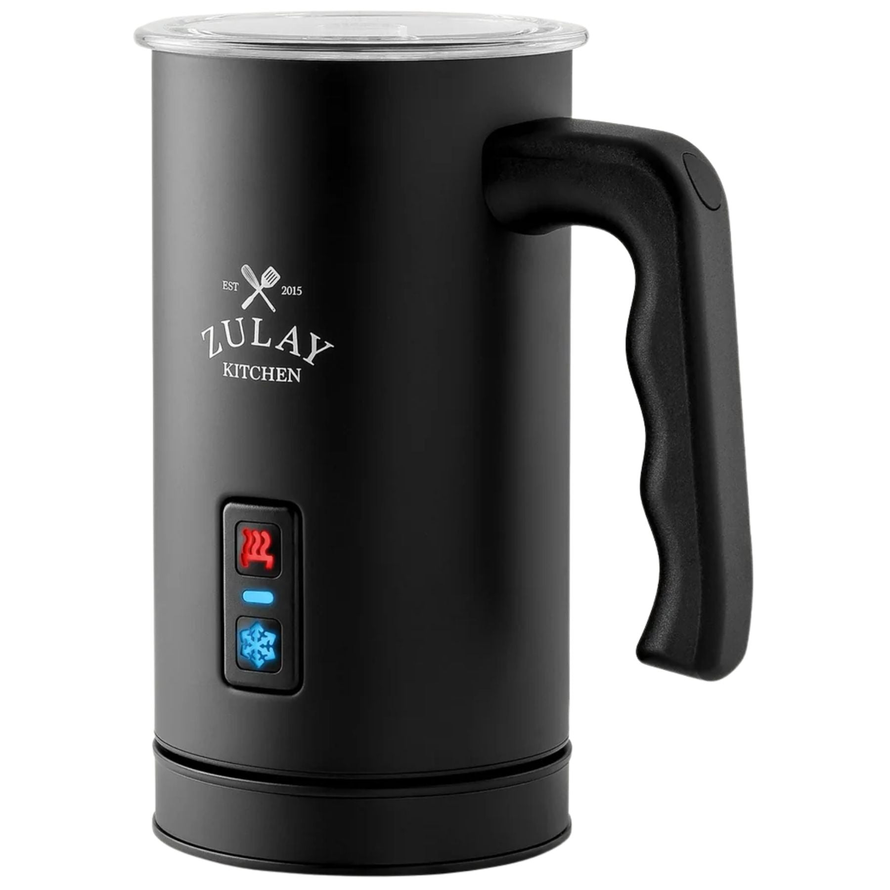 AeroFroth 4-in-1 Electric Milk Frother and Steamer for Coffee & Lattes - Black by Zulay Kitchen