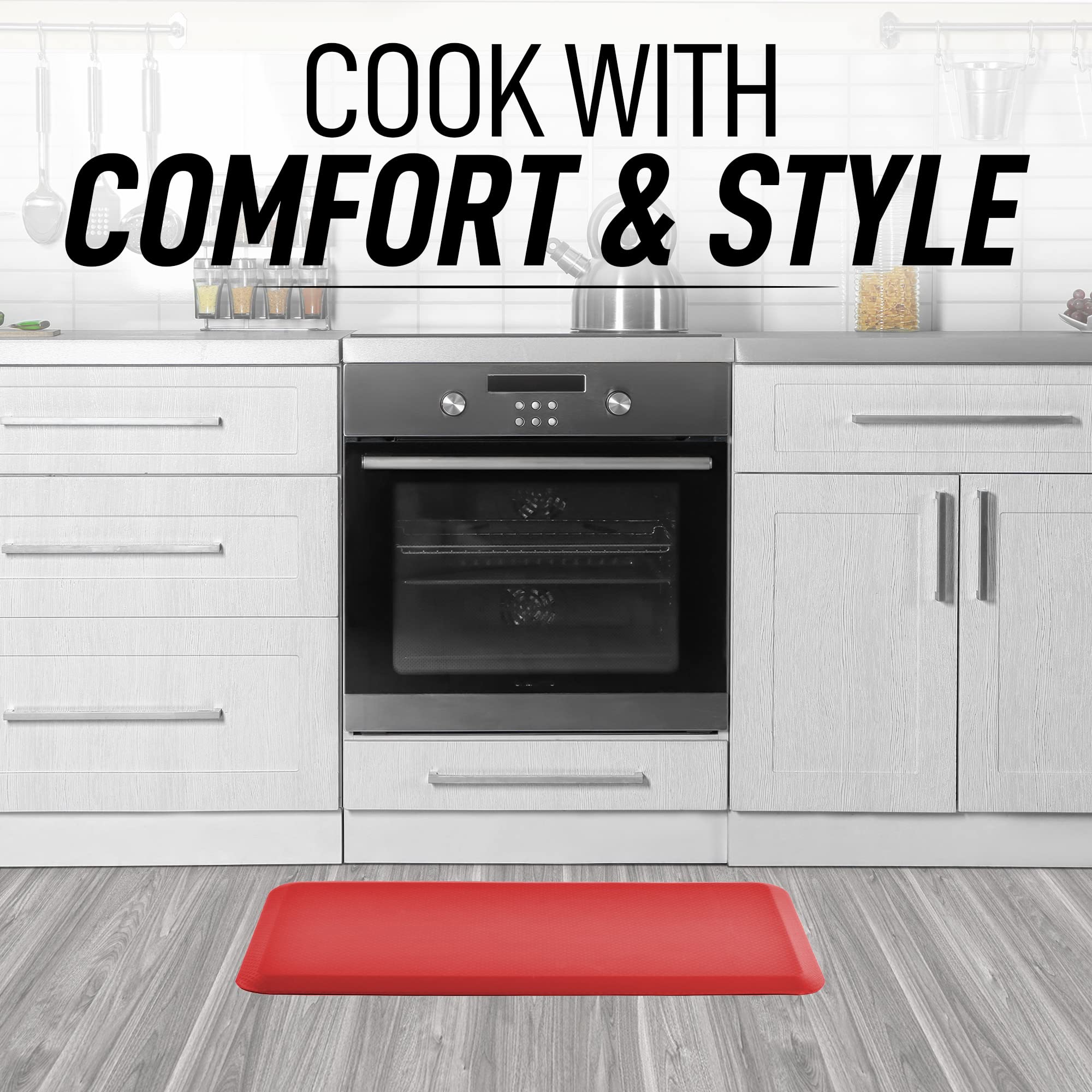 All Day Comfort Anti Fatigue Kitchen Mats by Zulay Kitchen