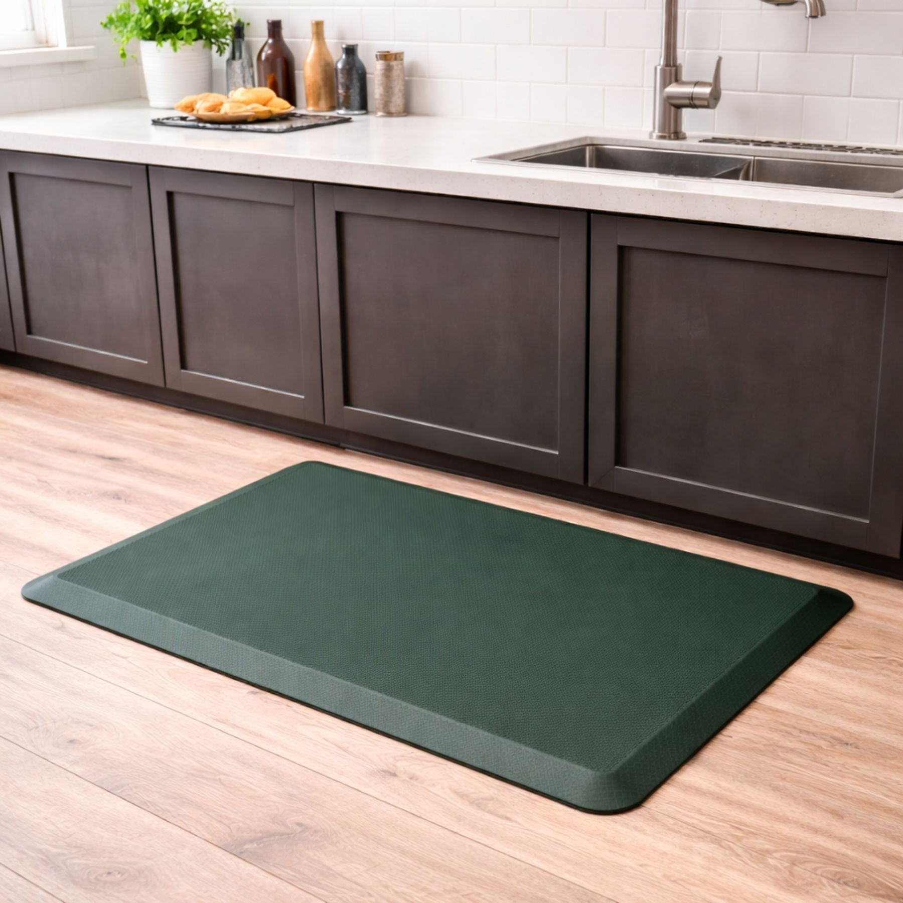 Anti Fatigue Kitchen Mats - Green by Zulay Kitchen