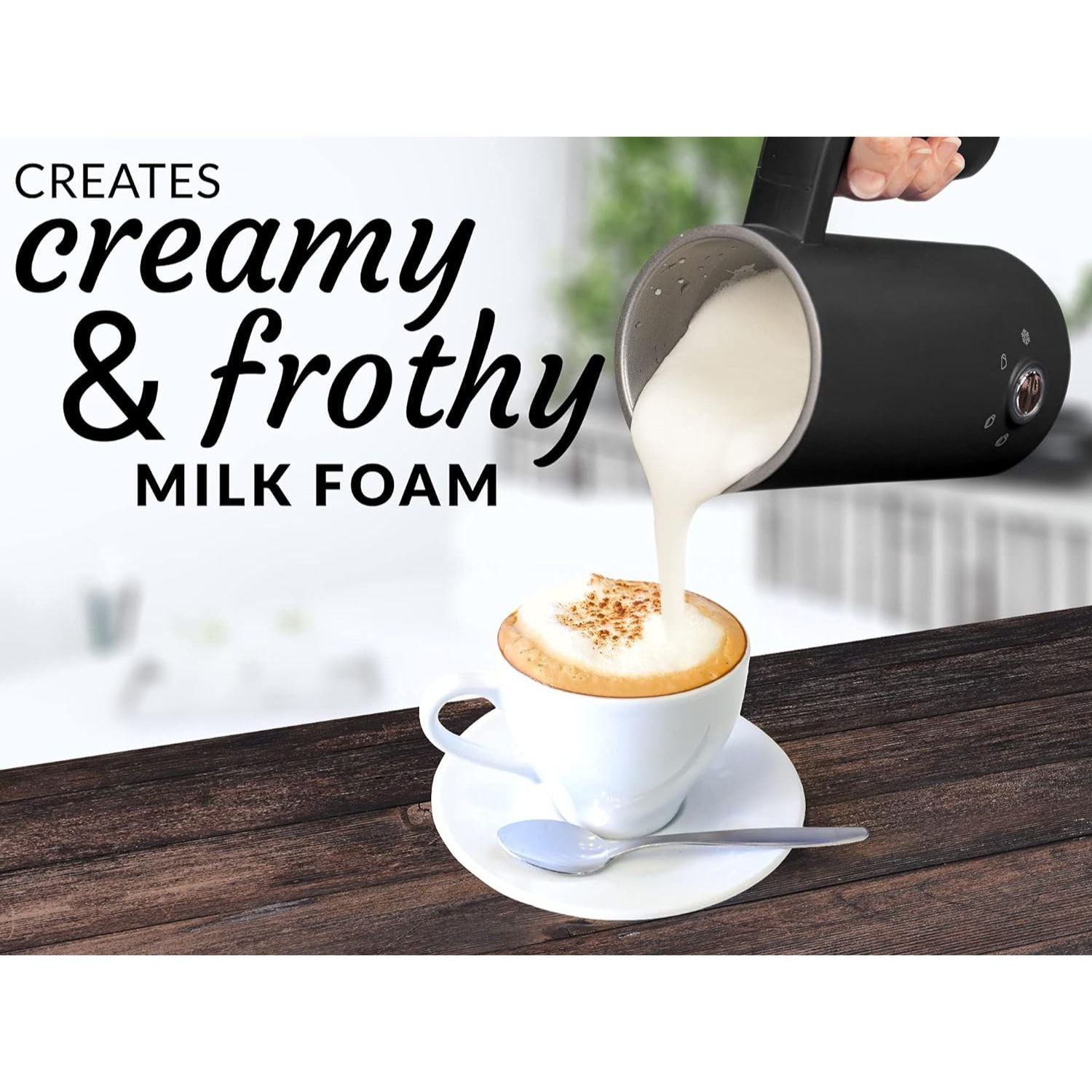 Creates Creamy and Frothy Milk Foam by Zulay Kitchen