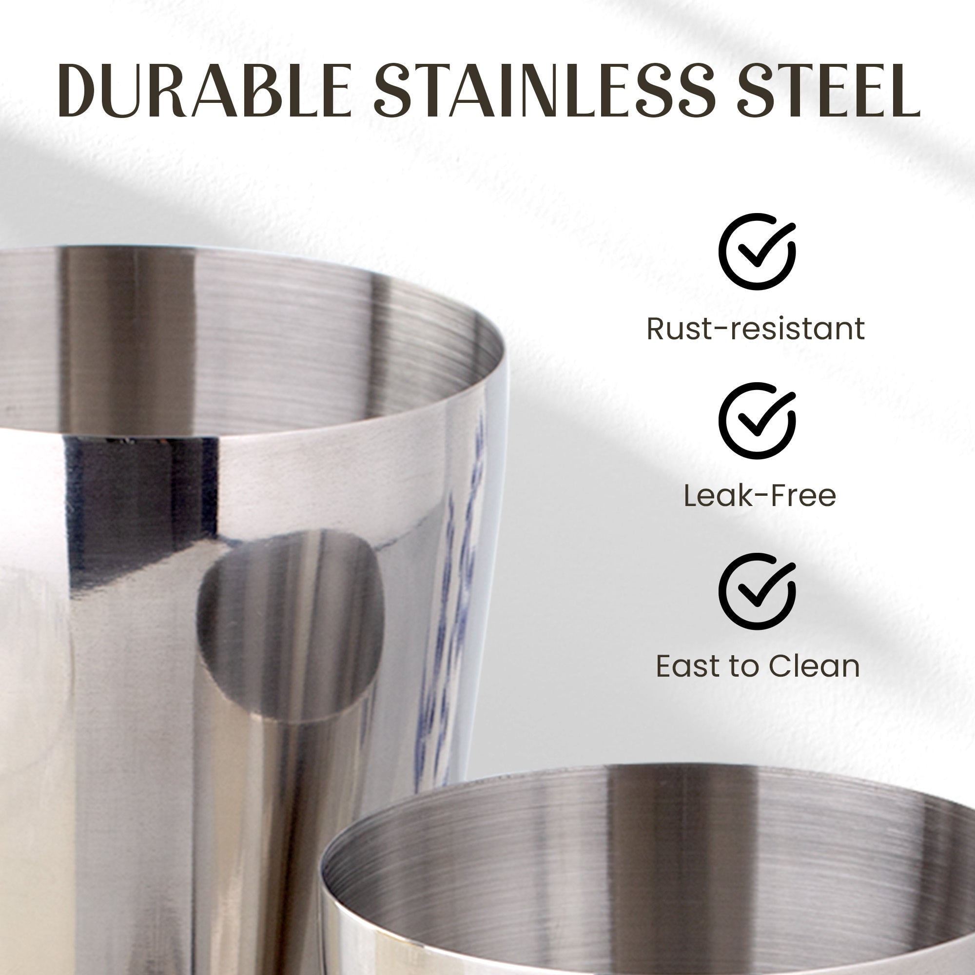 Durable Stainless Steel Mixology Kit with Recipe Cards