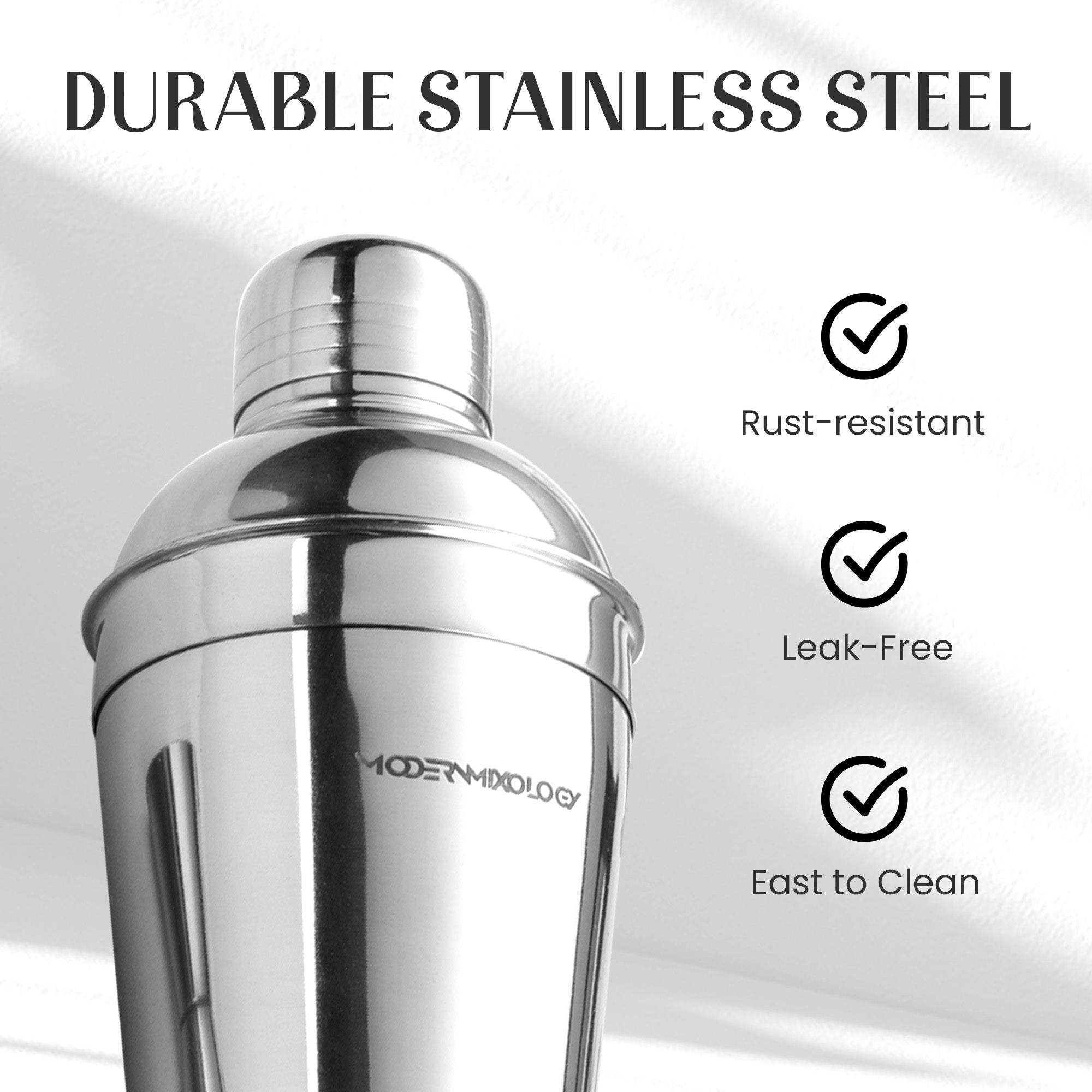 Rust-Resistant Stainless Steel Cocktail Tools