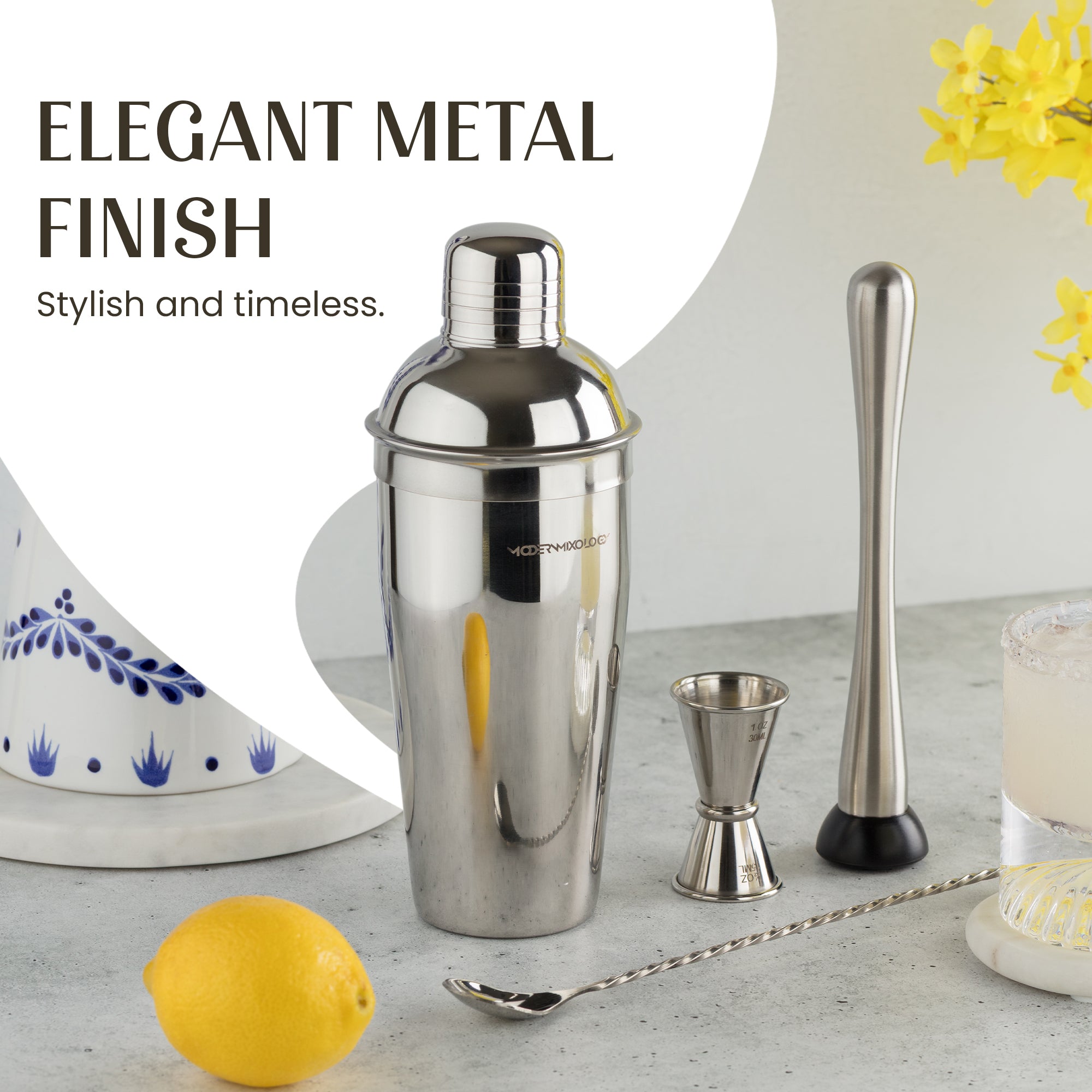 Premium Metal Finish Bartender Kit for Gifting