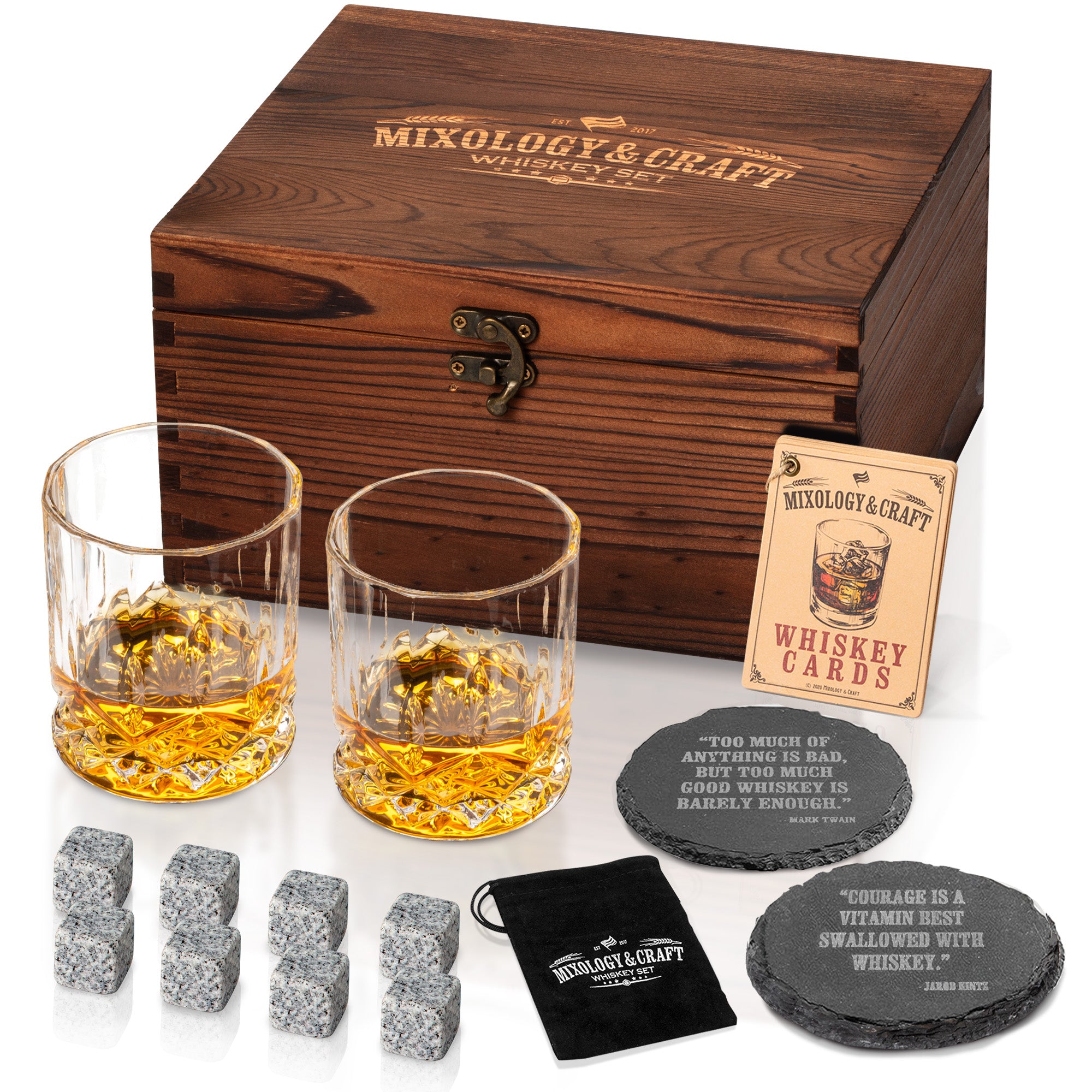 13-Piece Whiskey Latch Crate Set