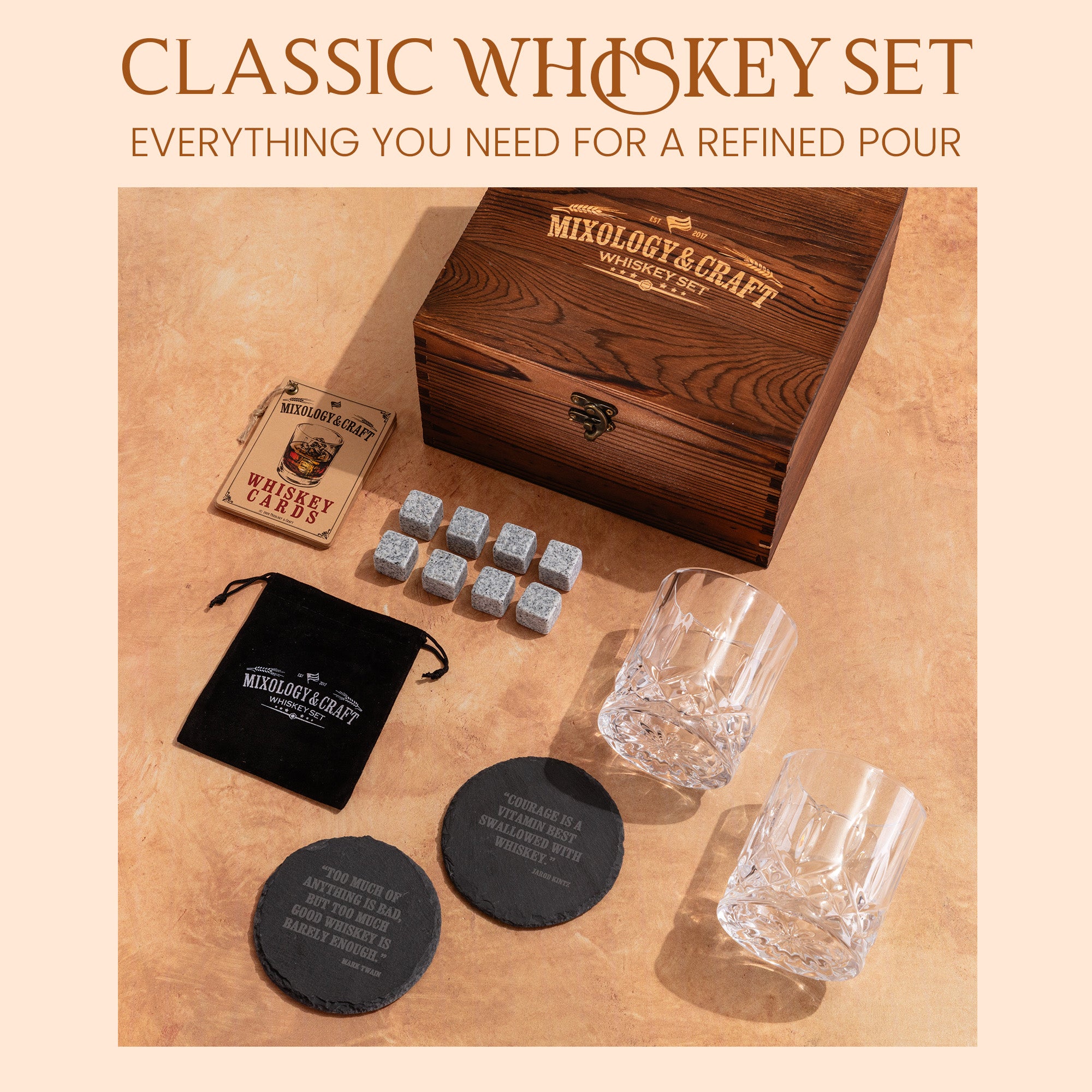 Classic Whiskey Set for A Refined Pour