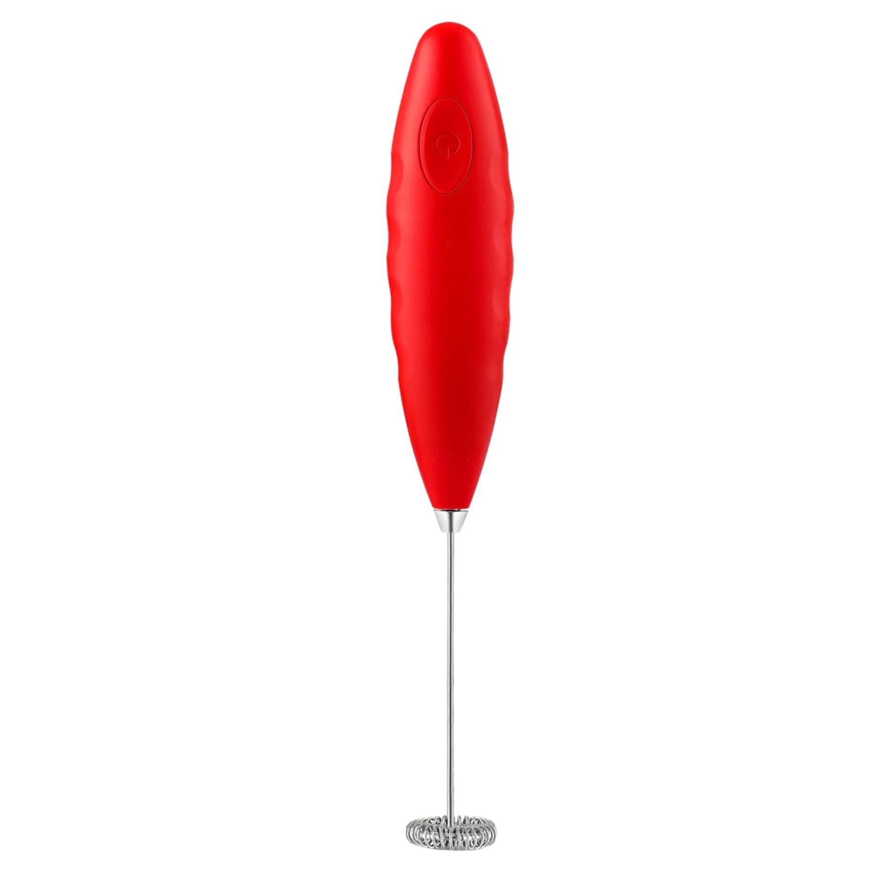 Double Grip Handheld Milk Frother - Red by Zulay Kitchen