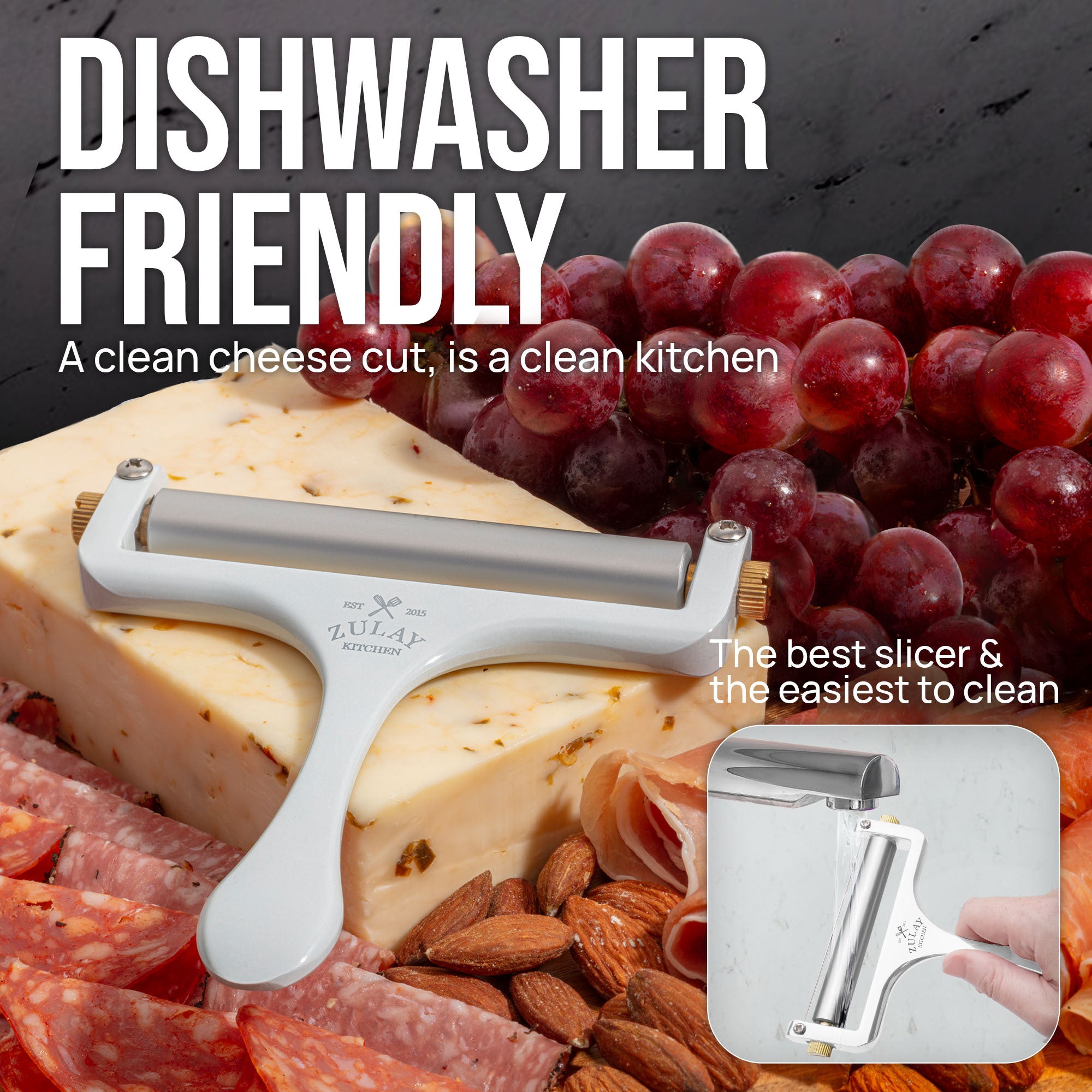 Dishwasher friendly Wire Cheese Slicer by Zulay Kitchen