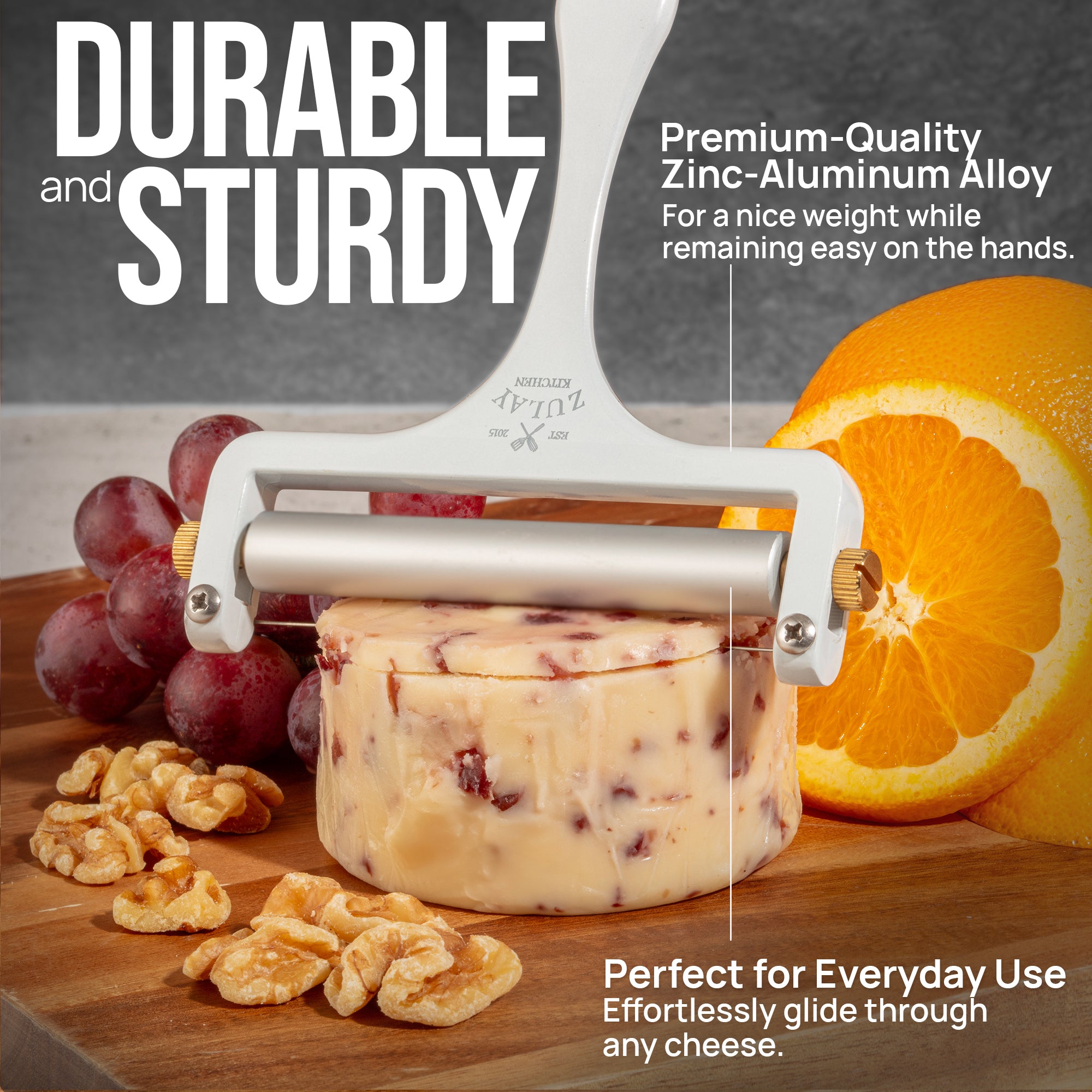 Durable and Sturdy Wire Cheese Slicer by Zulay Kitchen