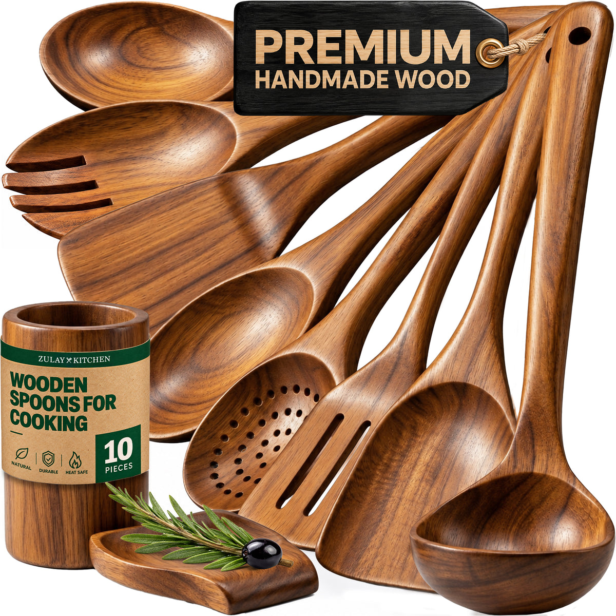 Teak Wooden Utensil Set