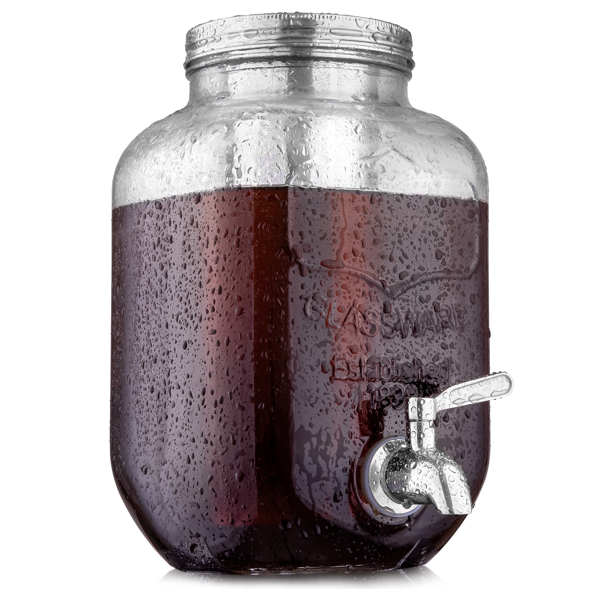 Cold Brew Coffee Maker - 1 Gallon Cold Brew Jug - Silver by Zulay Kitchen