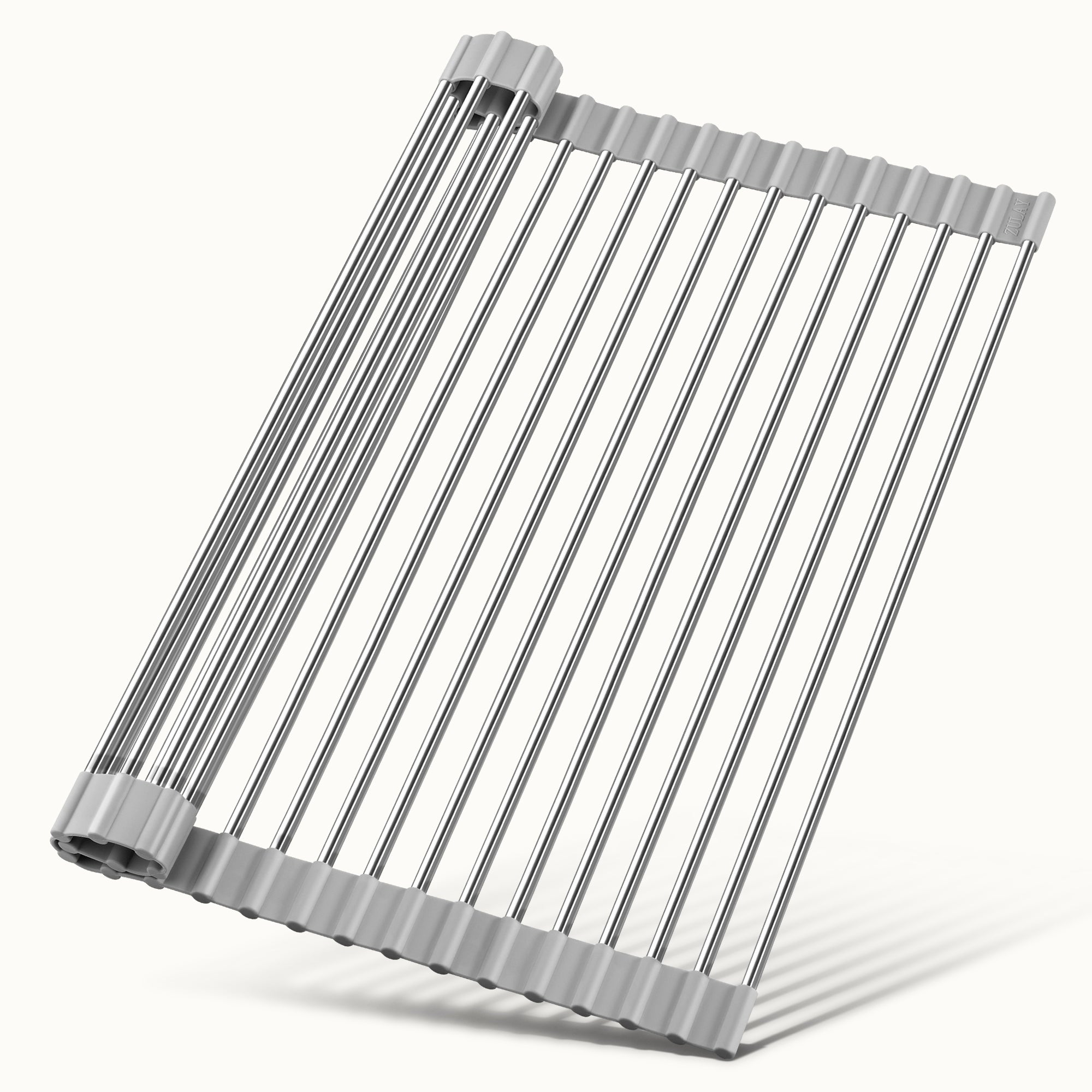 Multipurpose Roll-Up Sink Drying Rack 17.5" x 12" - Grey by Zulay Kitchen