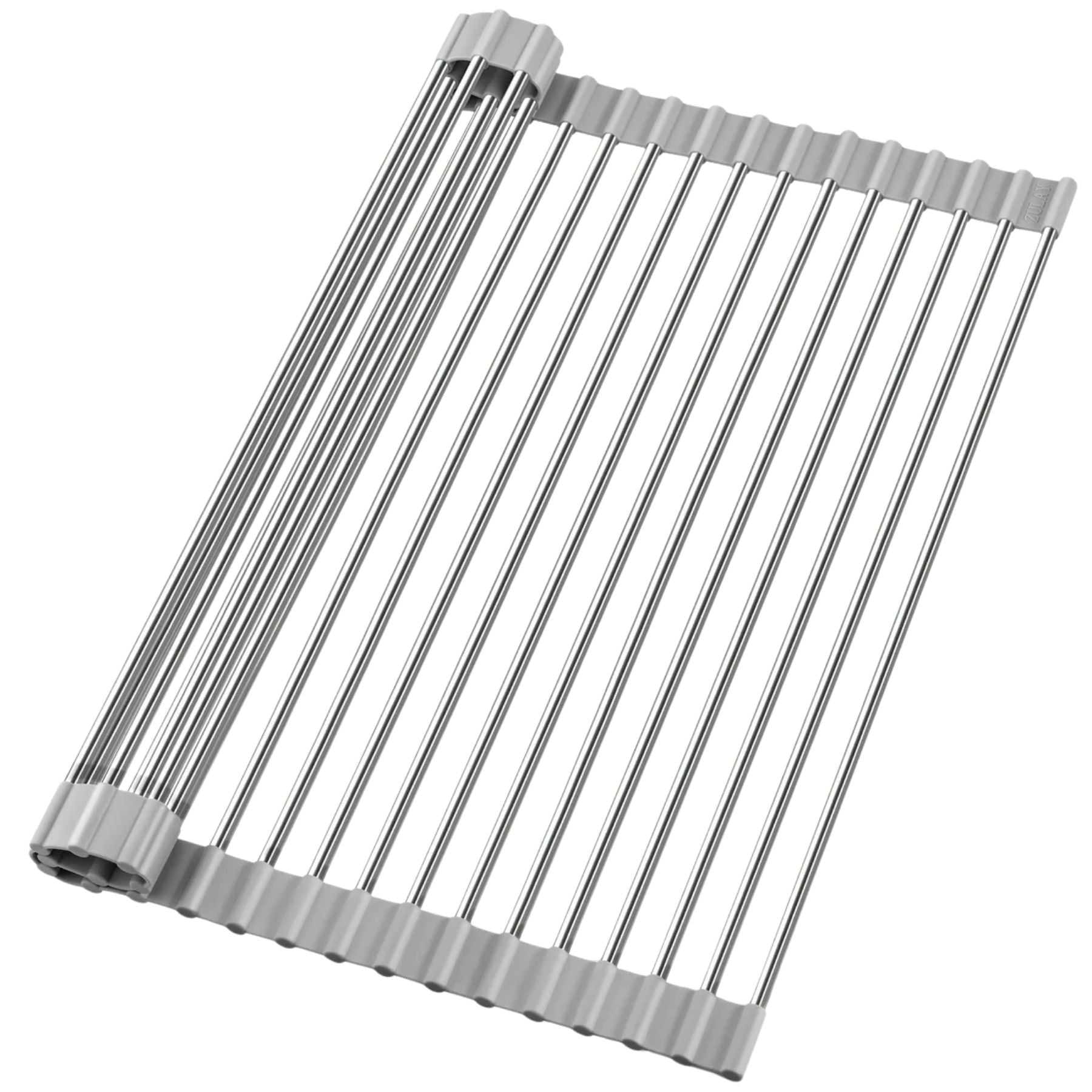 Multipurpose Roll-Up Sink Drying Rack 17.5" x 12" - Grey by Zulay Kitchen