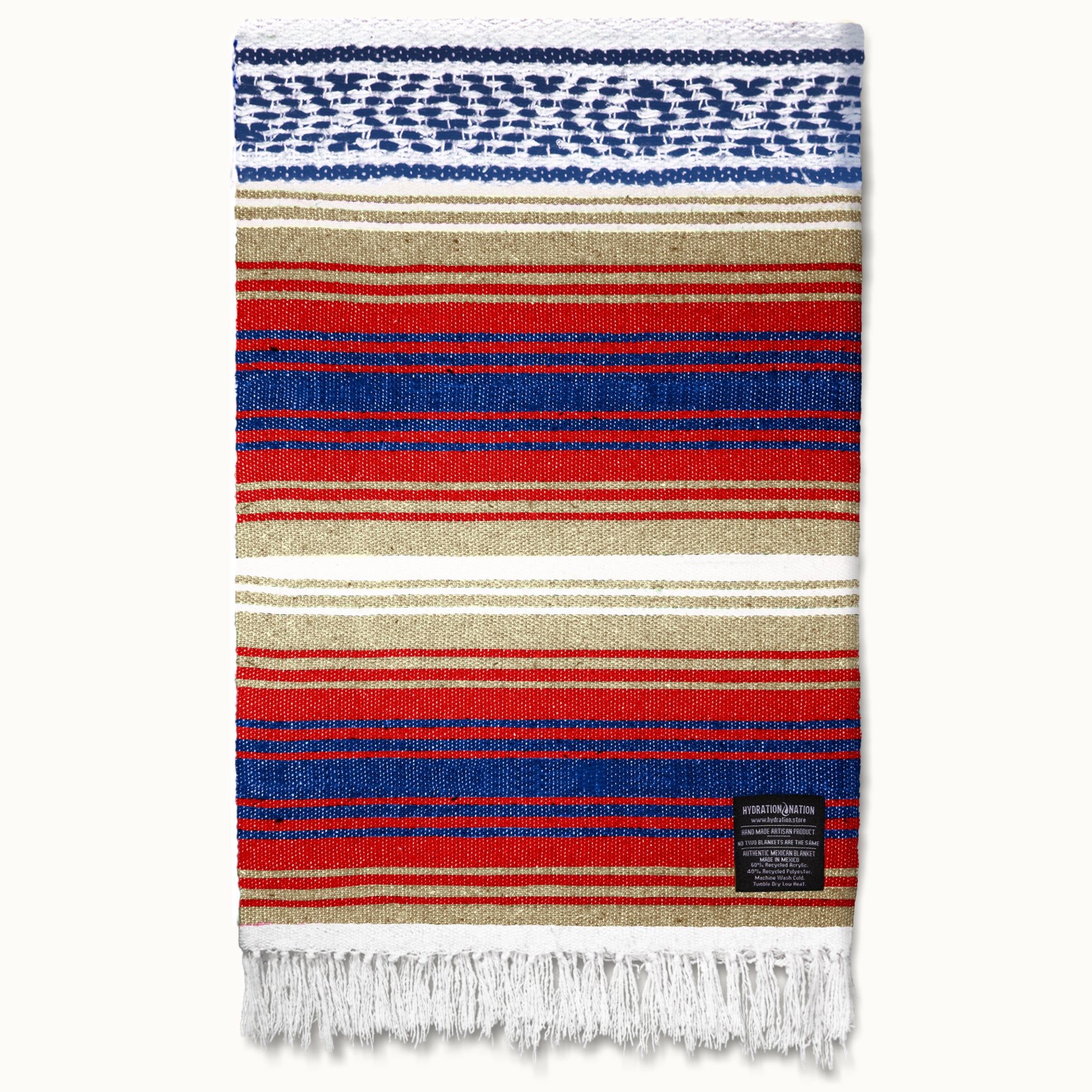 Hydration Nation Handcrafted Mexican Blanket - Sunrise by Zulay Kitchen