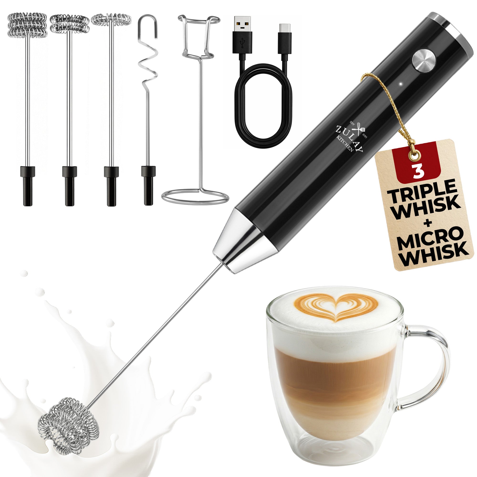 Rechargeable Milk Frother