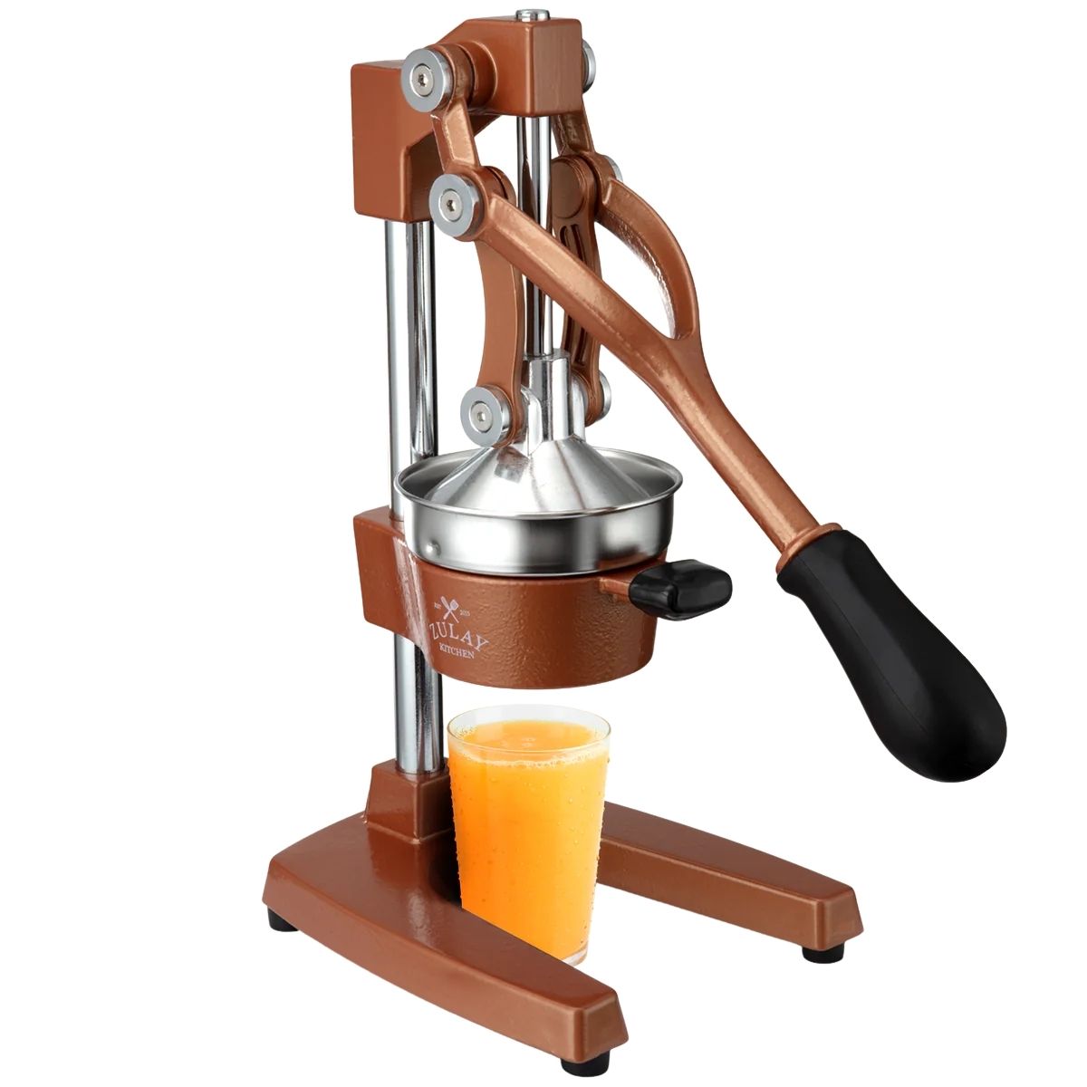 Cast Iron Juicer - Large Rusted Brown by Zulay Kitchen