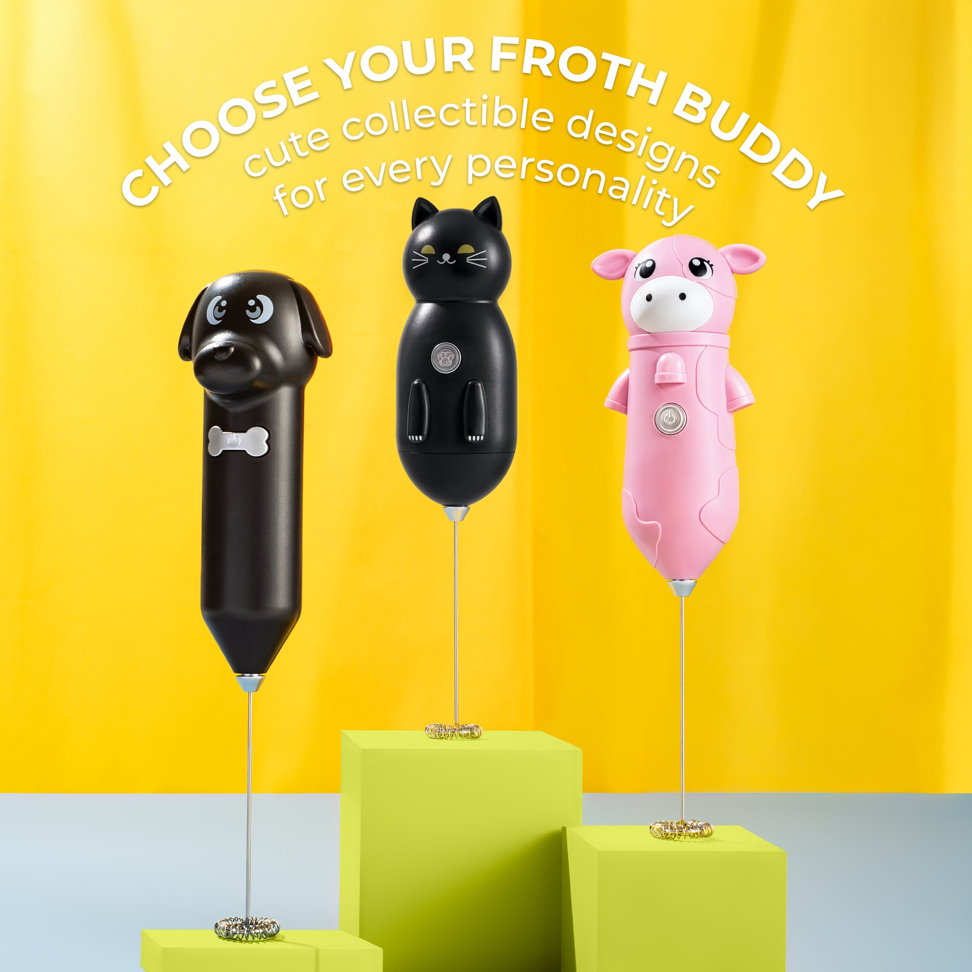 Cat-Shaped Frother Mixer