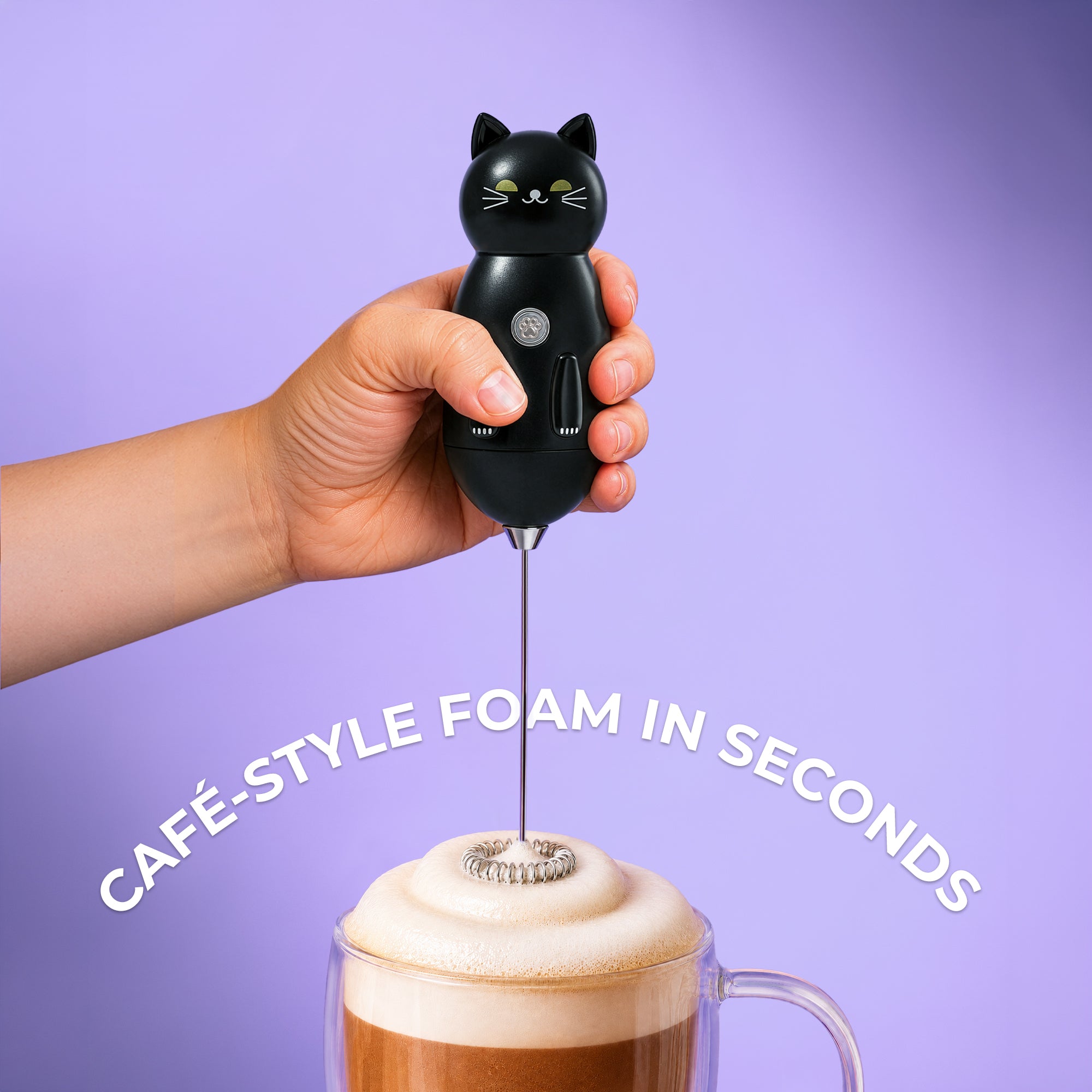 Cat-Shaped Frother Mixer