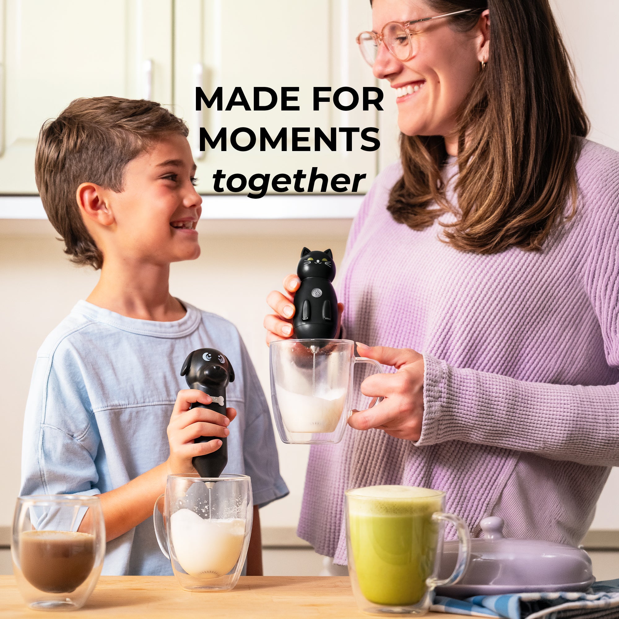 Cat-Shaped Frother Mixer