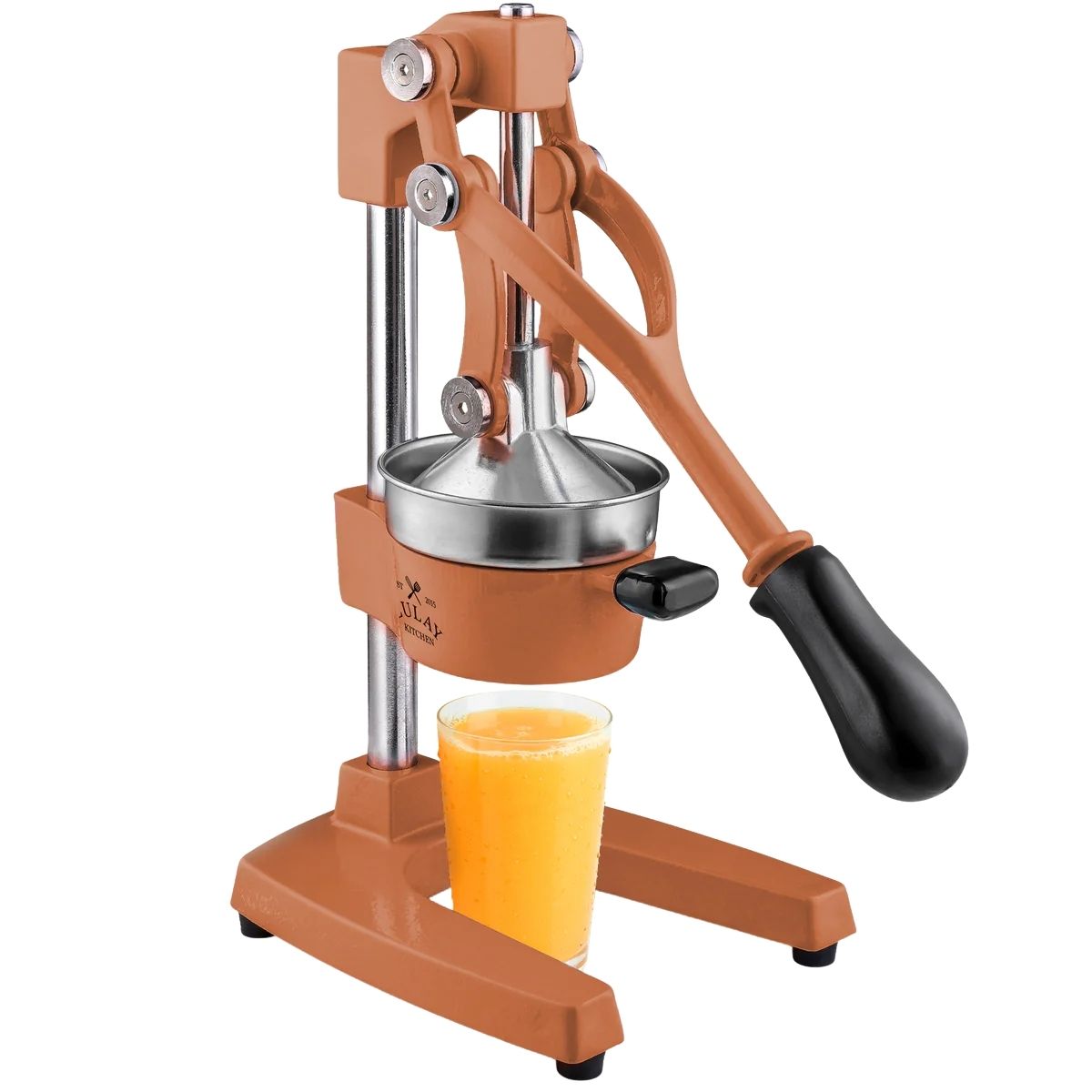 Cast Iron Juicer - Large Terracotta by Zulay Kitchen