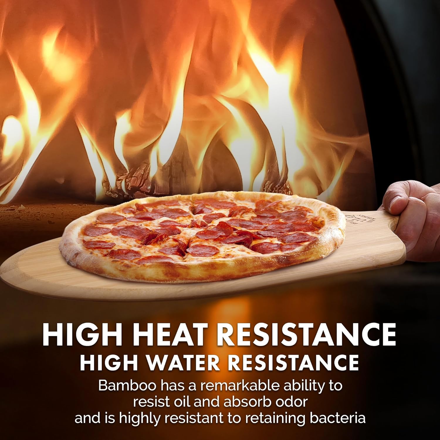 High Heat Resistance Bamboo Paddle by Zulay Kitchen