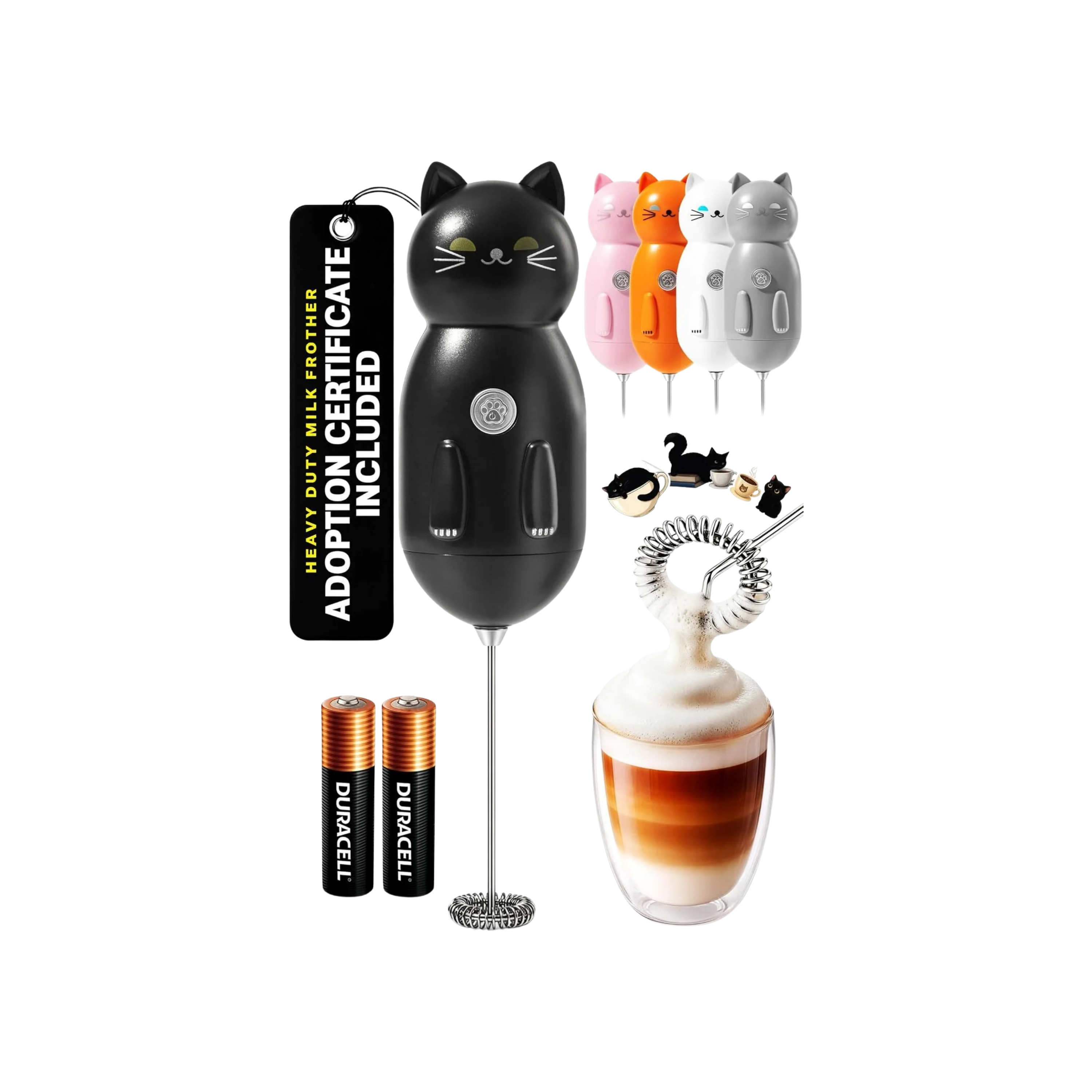 Cat-Shaped Frother Mixer by Zulay Kitchen