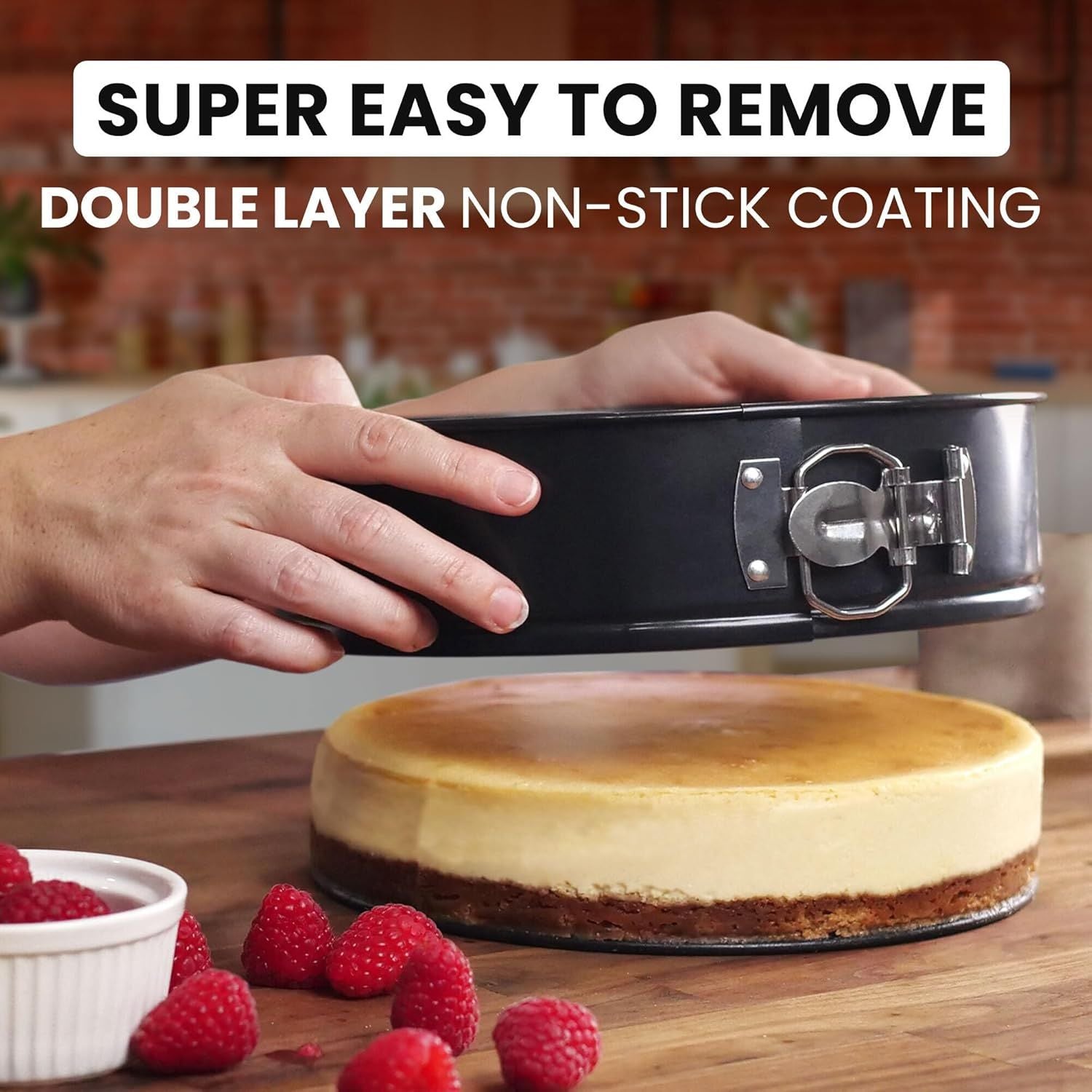 Super Easy To Remove Cheesecake Pan by Zulay Kitchen