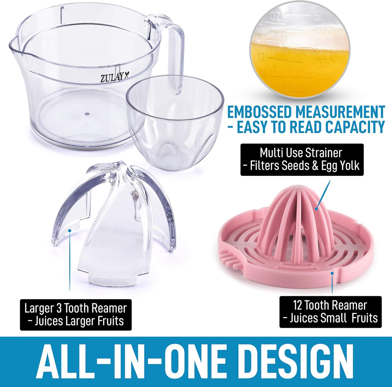 Efficient Design Citrus Juicer Reamer by Zulay Kitchen