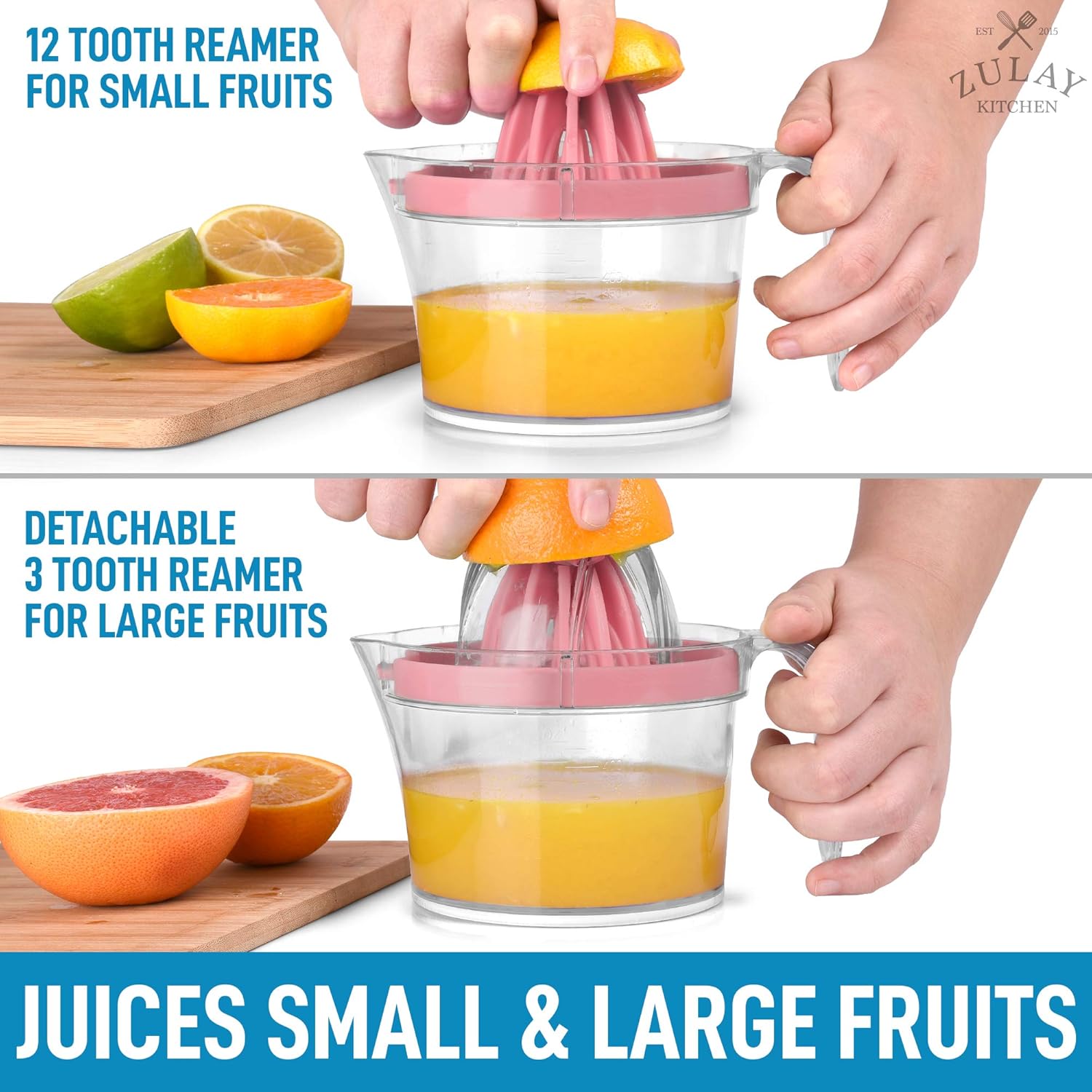 Juices Small and Large Fruits Reamer by Zulay Kitchen