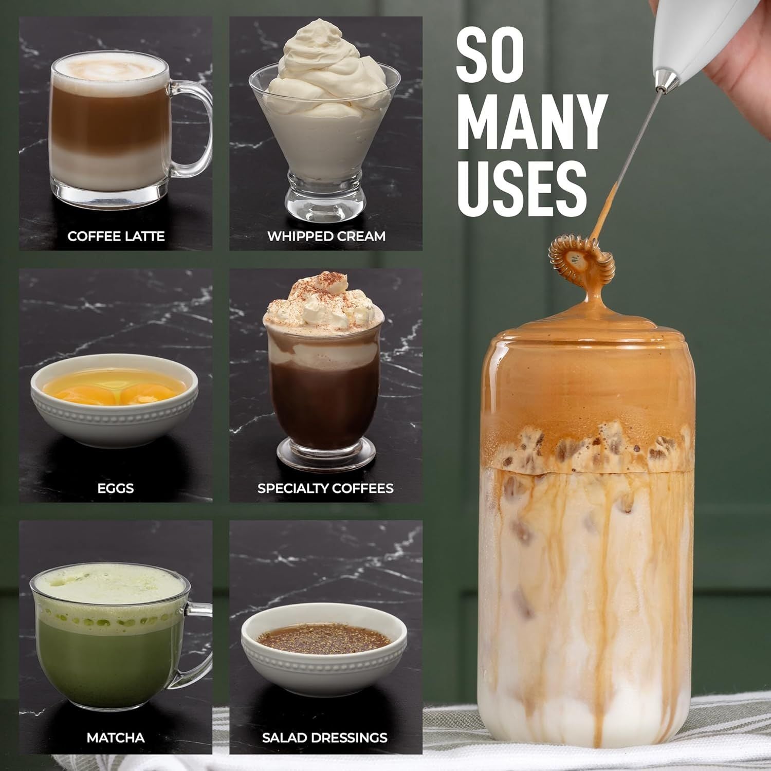 Different Uses for Classic Milk Frother by Zulay Kitchen