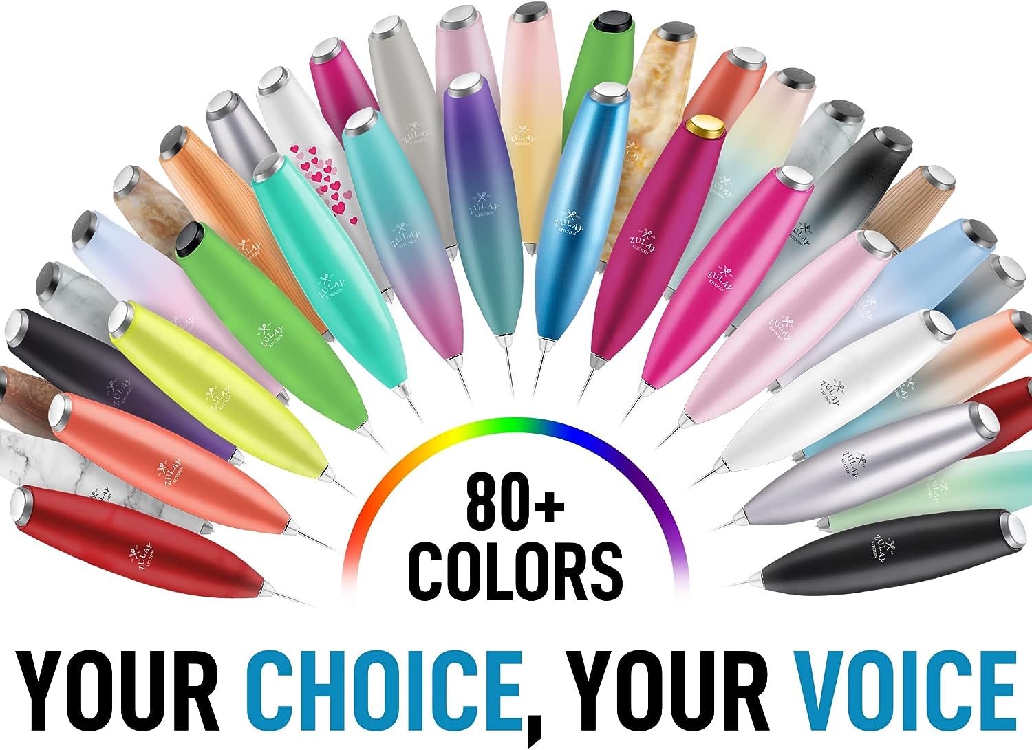 Versatile Classic Milk Frother With Stand by Zulay Kitchen