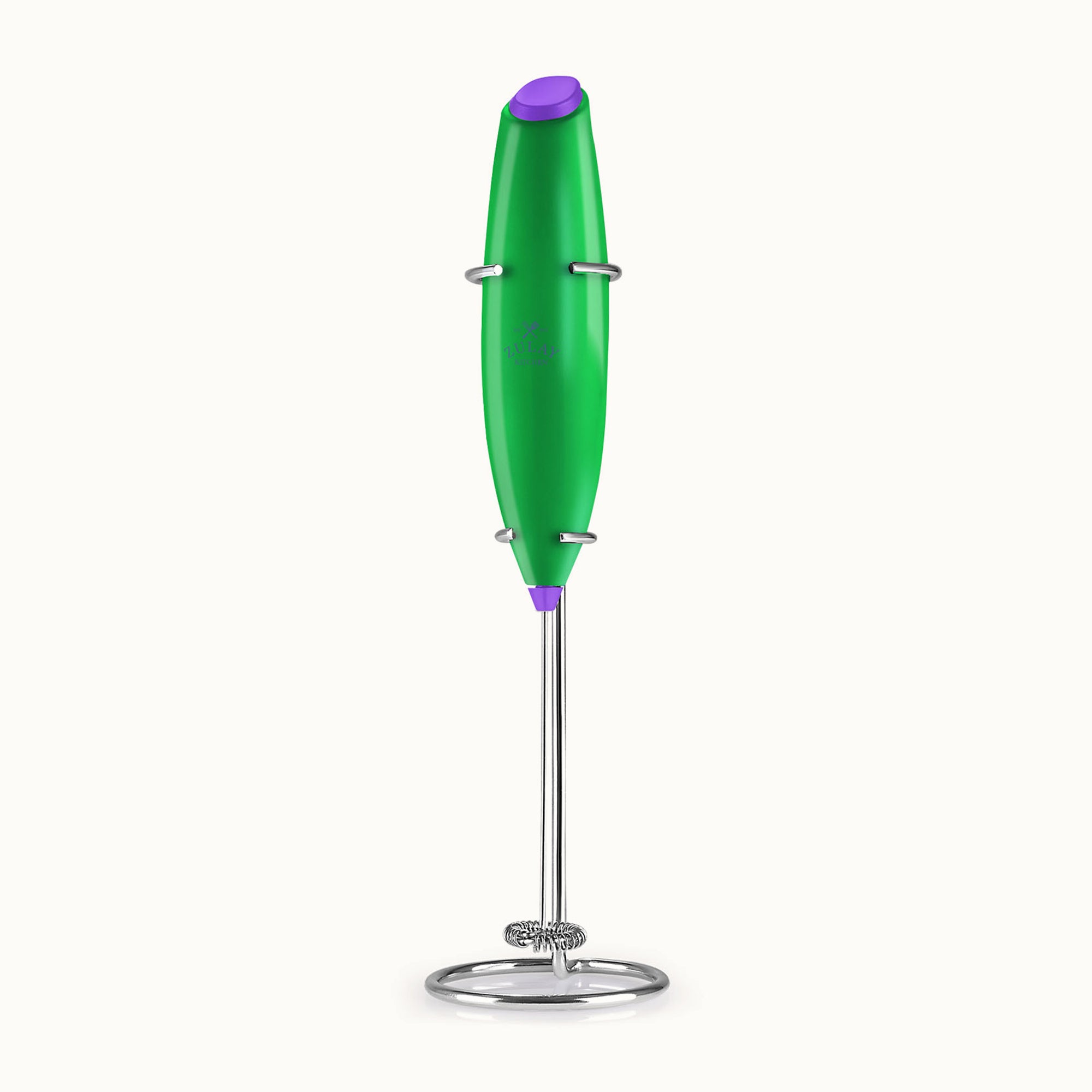 Classic Milk Frother With Stand-Pop Green by Zulay Kitchen