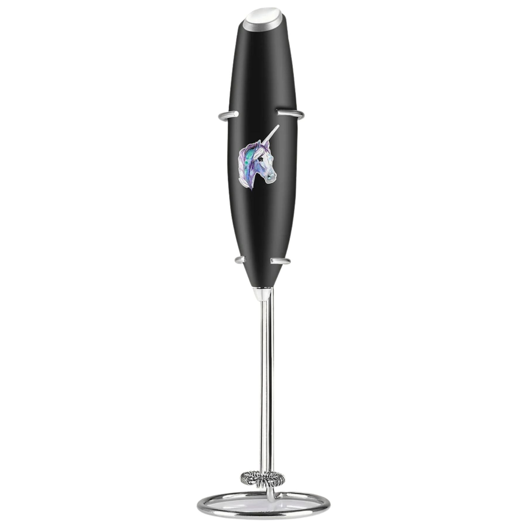 Classic Milk Frother With Stand Unicorn Black by Zulay Kitchen