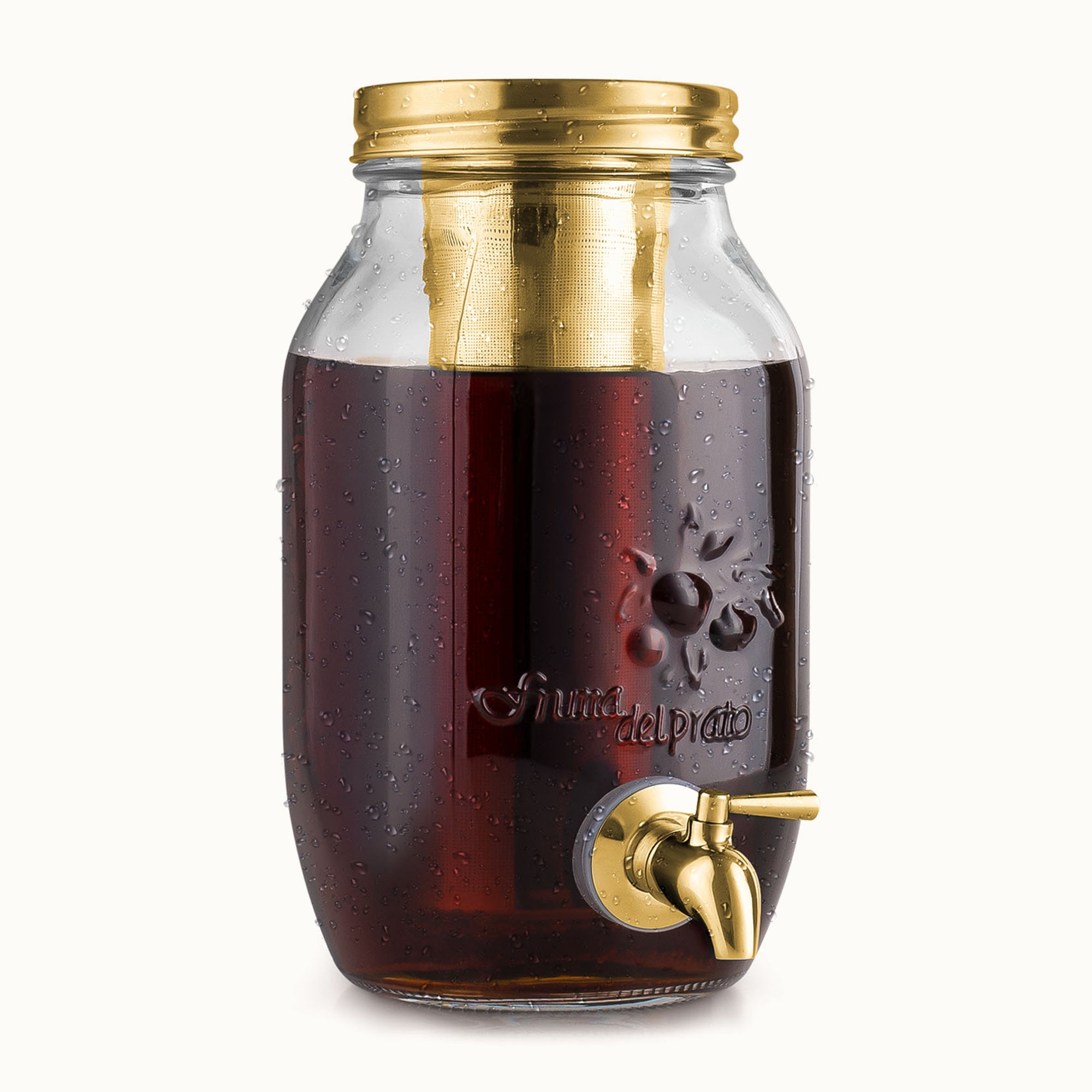 Cold Brew Coffee Maker - 1.5 Liter Cold Brew Jug - Gold by Zulay Kitchen