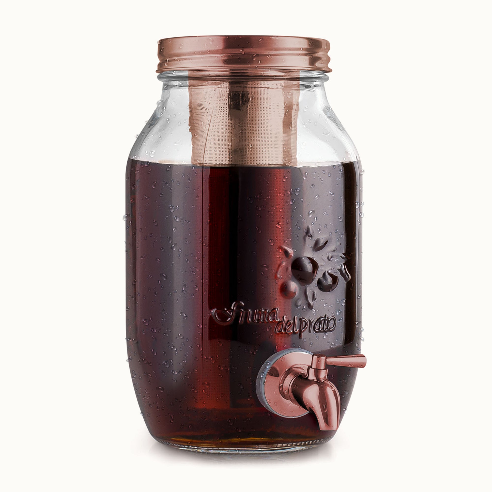 Cold Brew Coffee Maker - 1.5 Liter Cold Brew Jug - Rose Gold brew by Zulay Kitchen