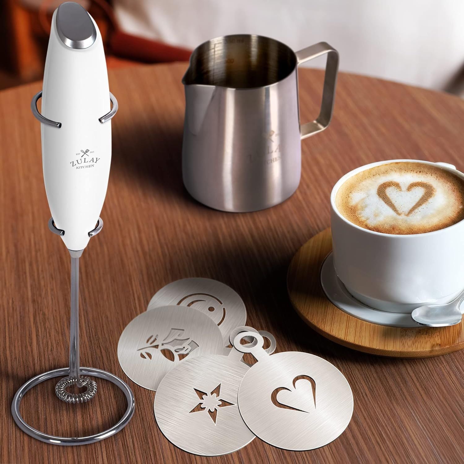 Powerful Milk Frother for Rich Foam by Zulay Kitchen