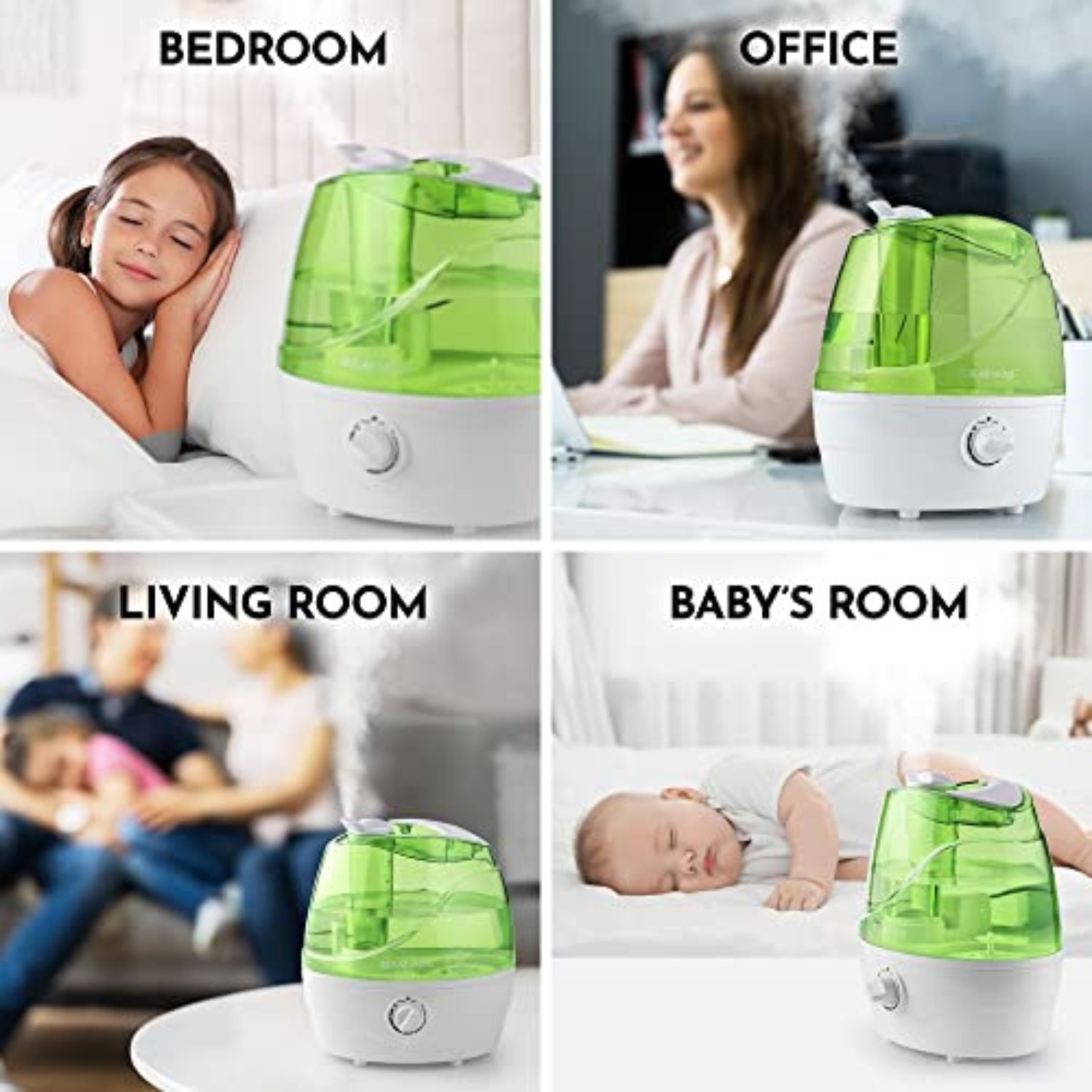 Ultra-Quiet Operation Cool Mist Humidifier by Zulay Kitchen