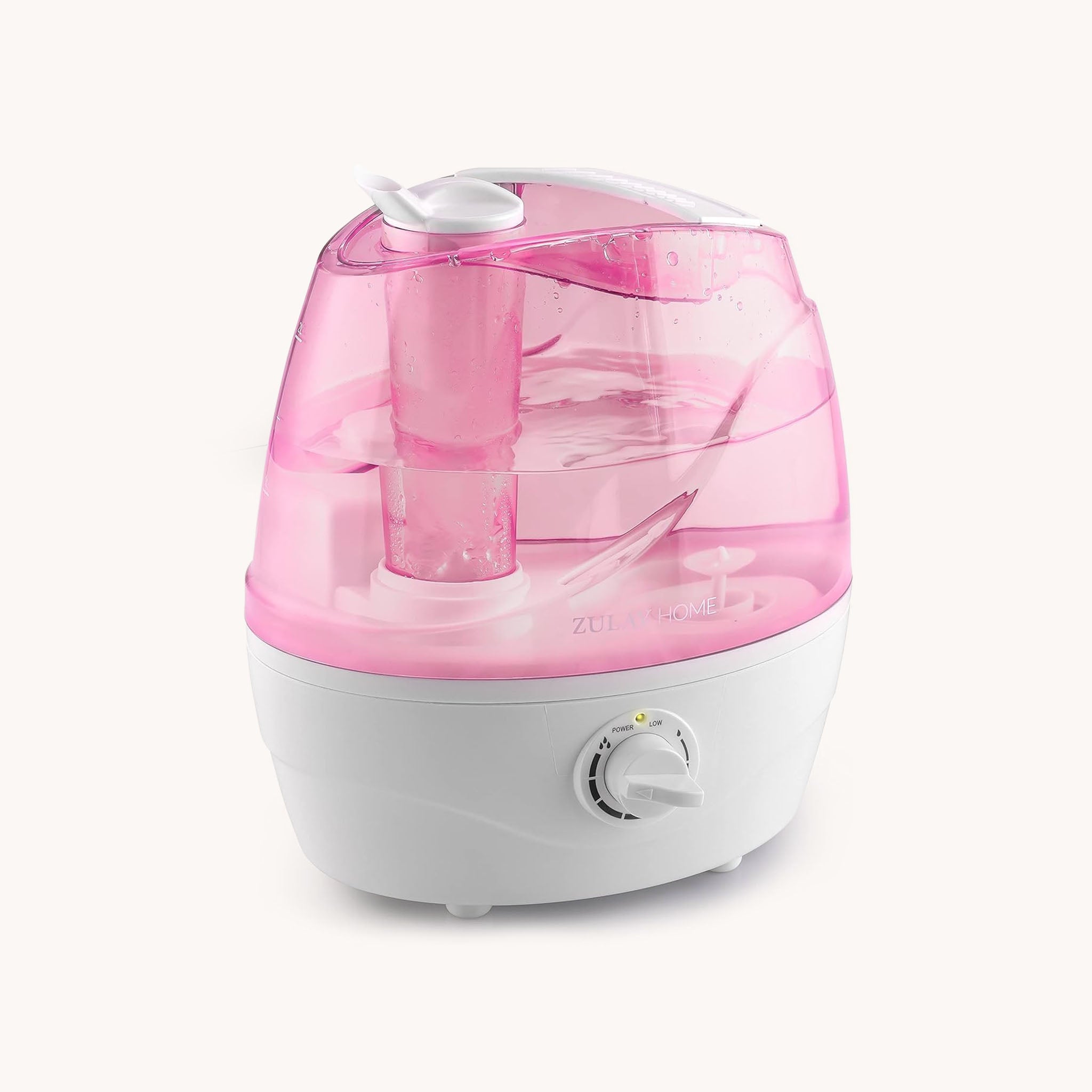 Cool Mist Humidifiers with 2.2L Water Tank & Adjustable Nozzle - Pink by Zulay Kitchen