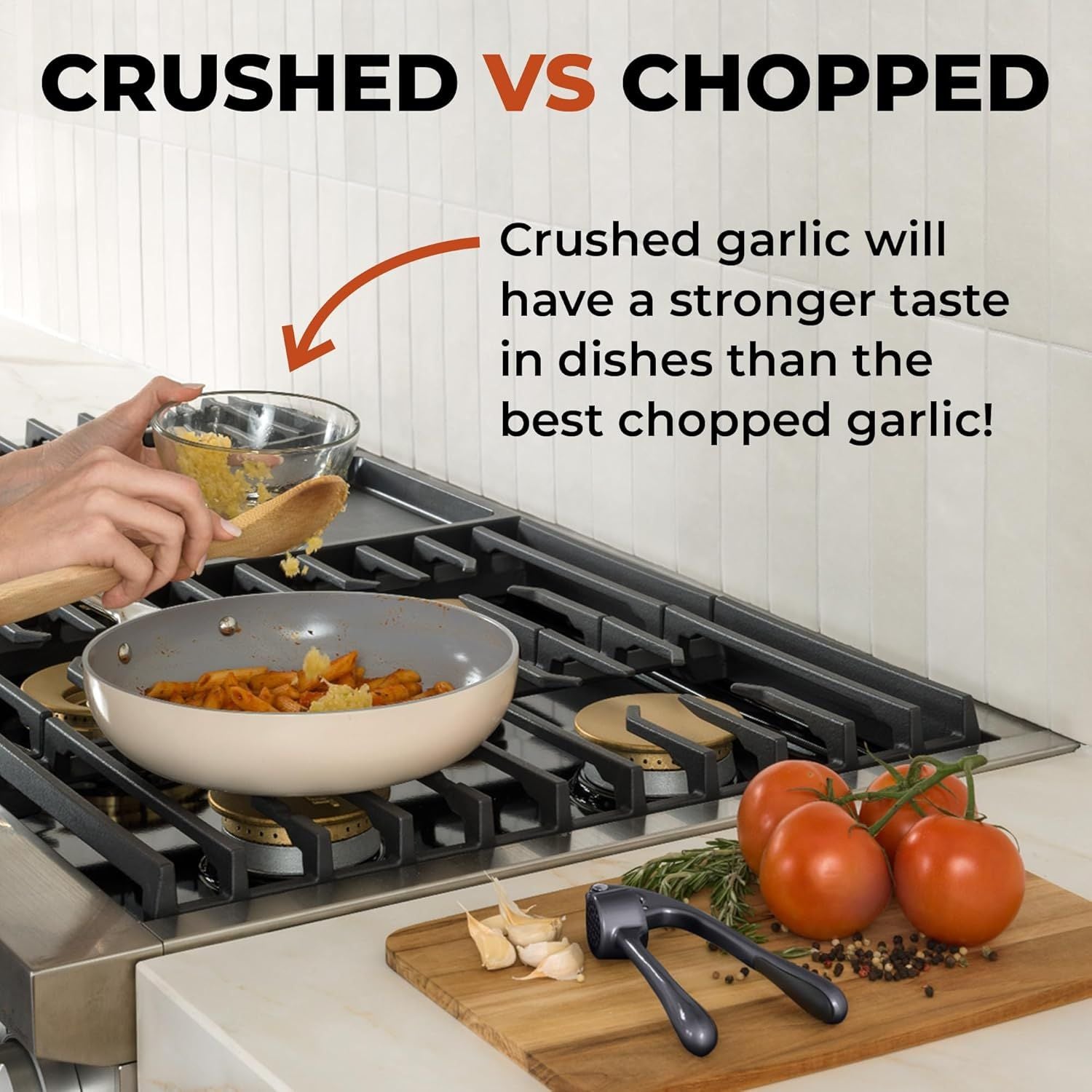 Crushed vs Chopped Garlic by Zulay Kitchen