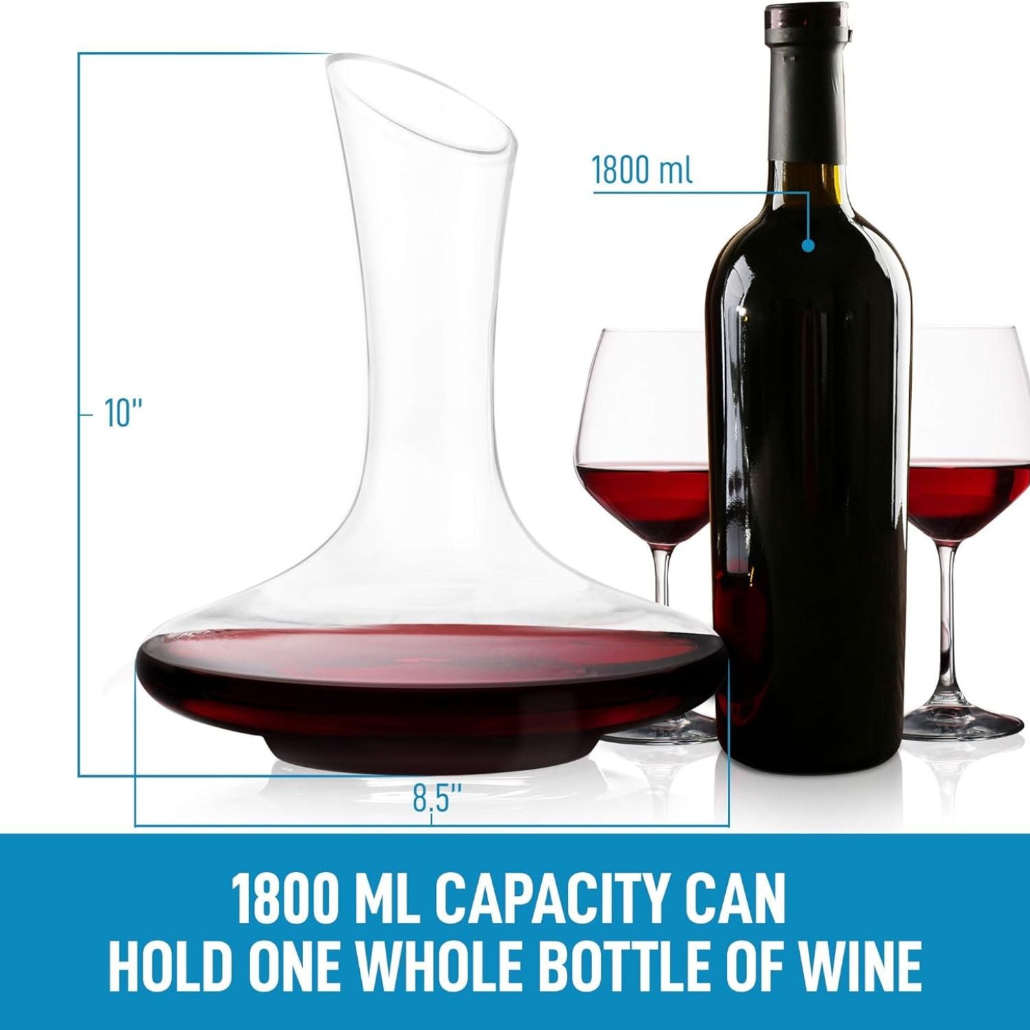 1800 ml Capacity Wine Decanter by Zulay Kitchen