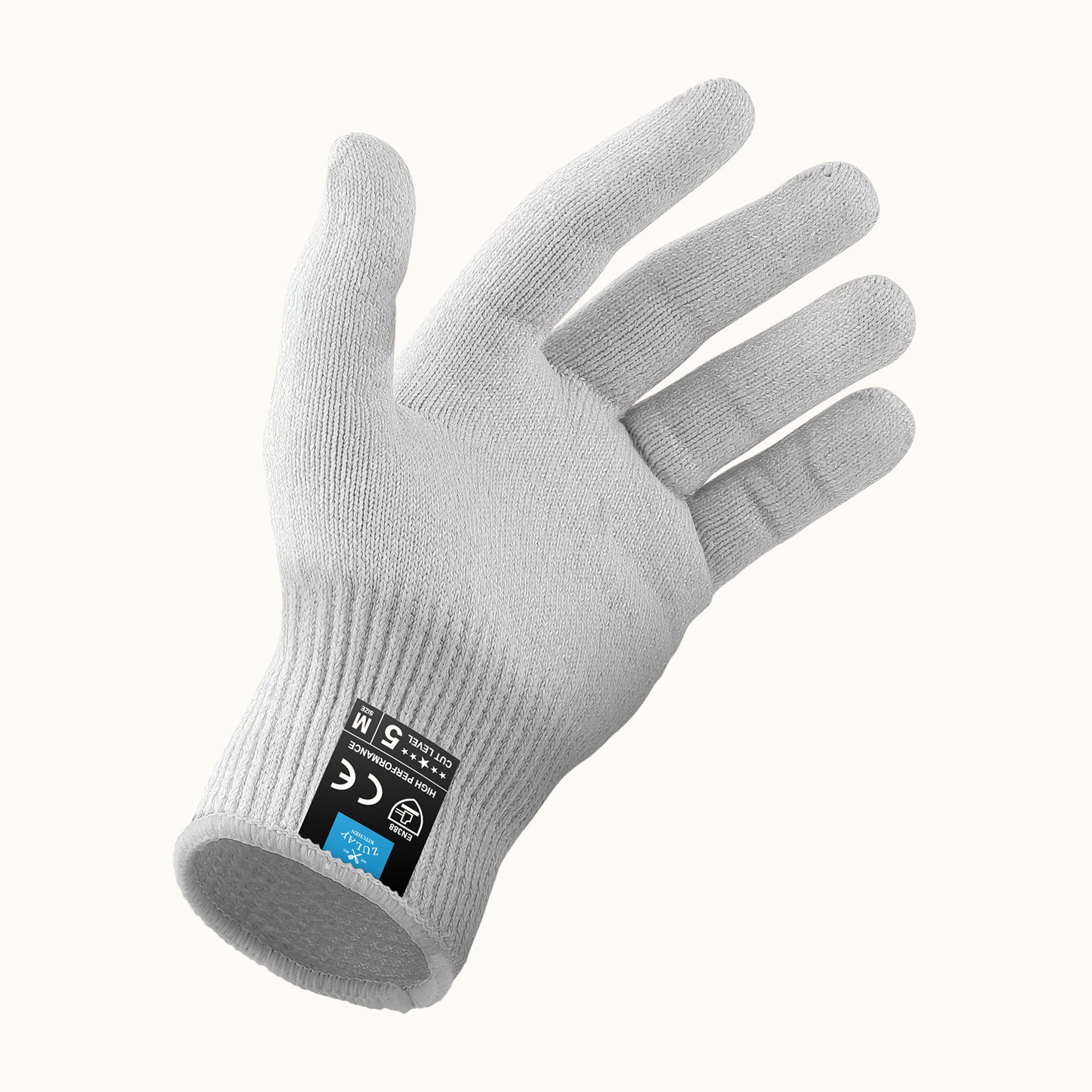 Cut Resistant Gloves- White by Zulay Kitchen