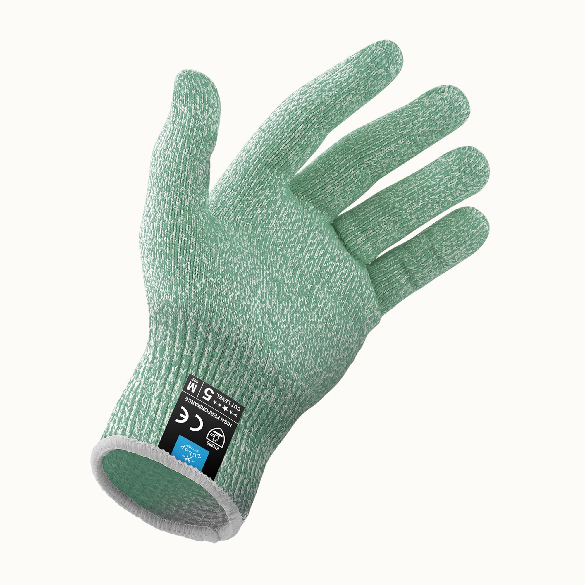 Cut Resistant Gloves- Green by Zulay Kitchen