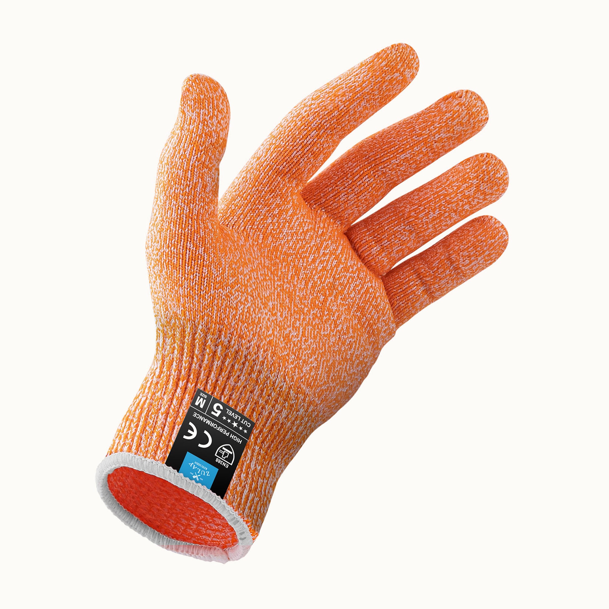 Cut Resistant Gloves-Orange by Zulay Kitchen