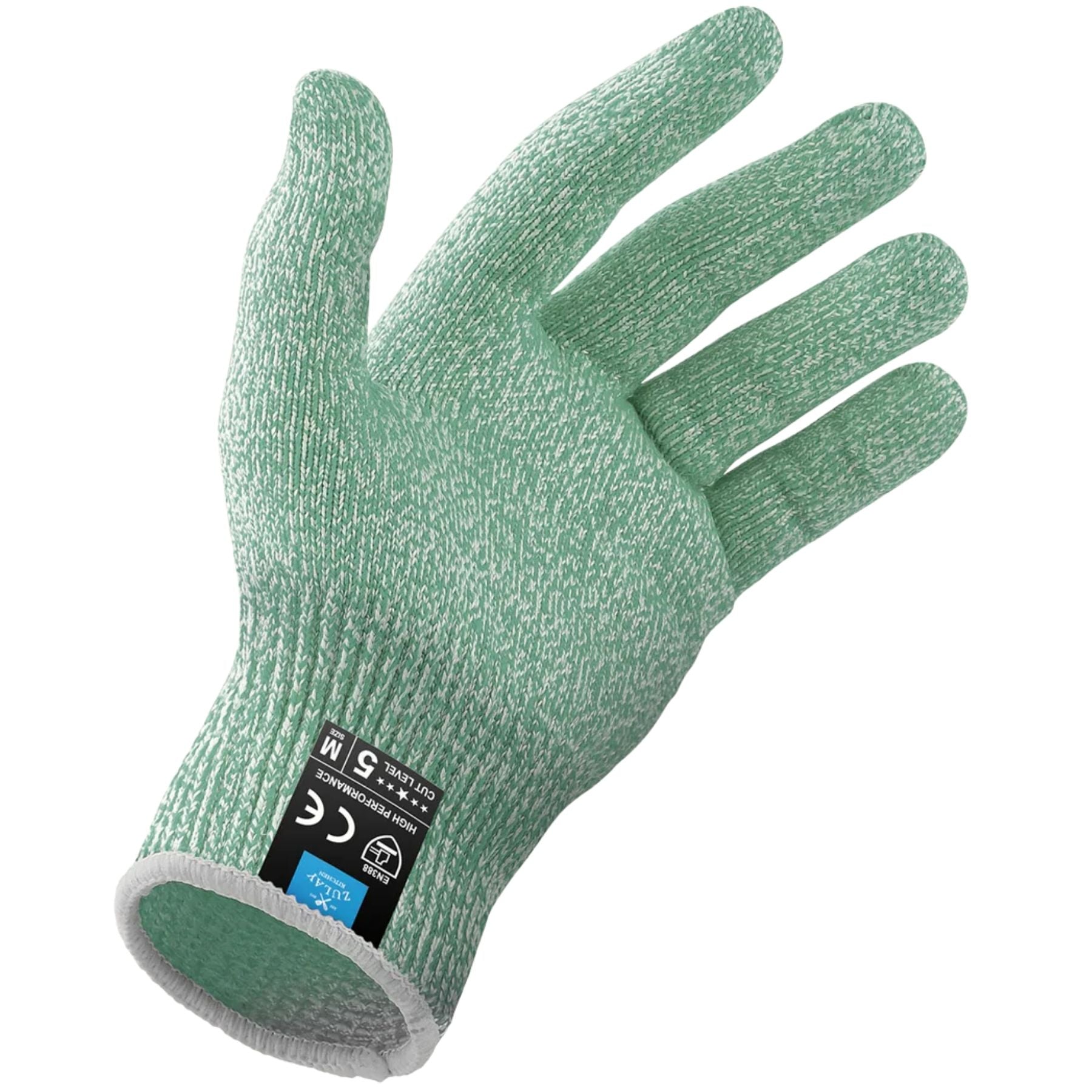 Cut Resistant Gloves- Green by Zulay Kitchen