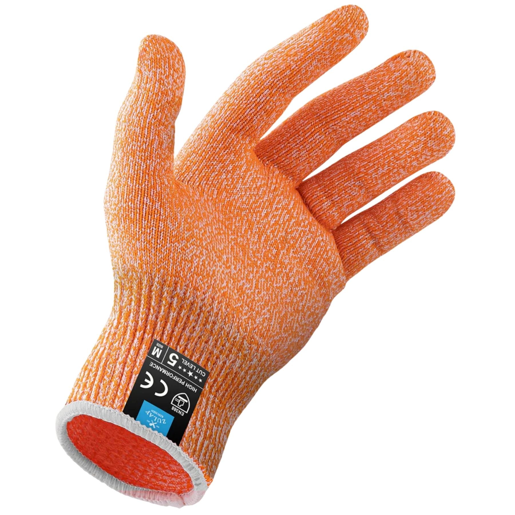 Cut Resistant Gloves-Orange by Zulay Kitchen