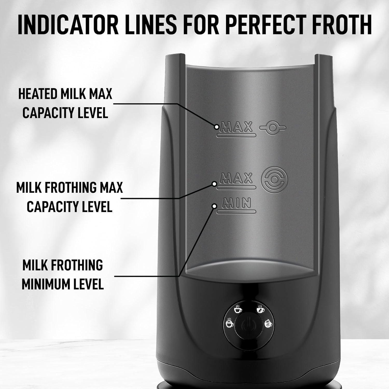 Indicator Lines For Perfect Froth Capacity Level by Zulay Kitchen