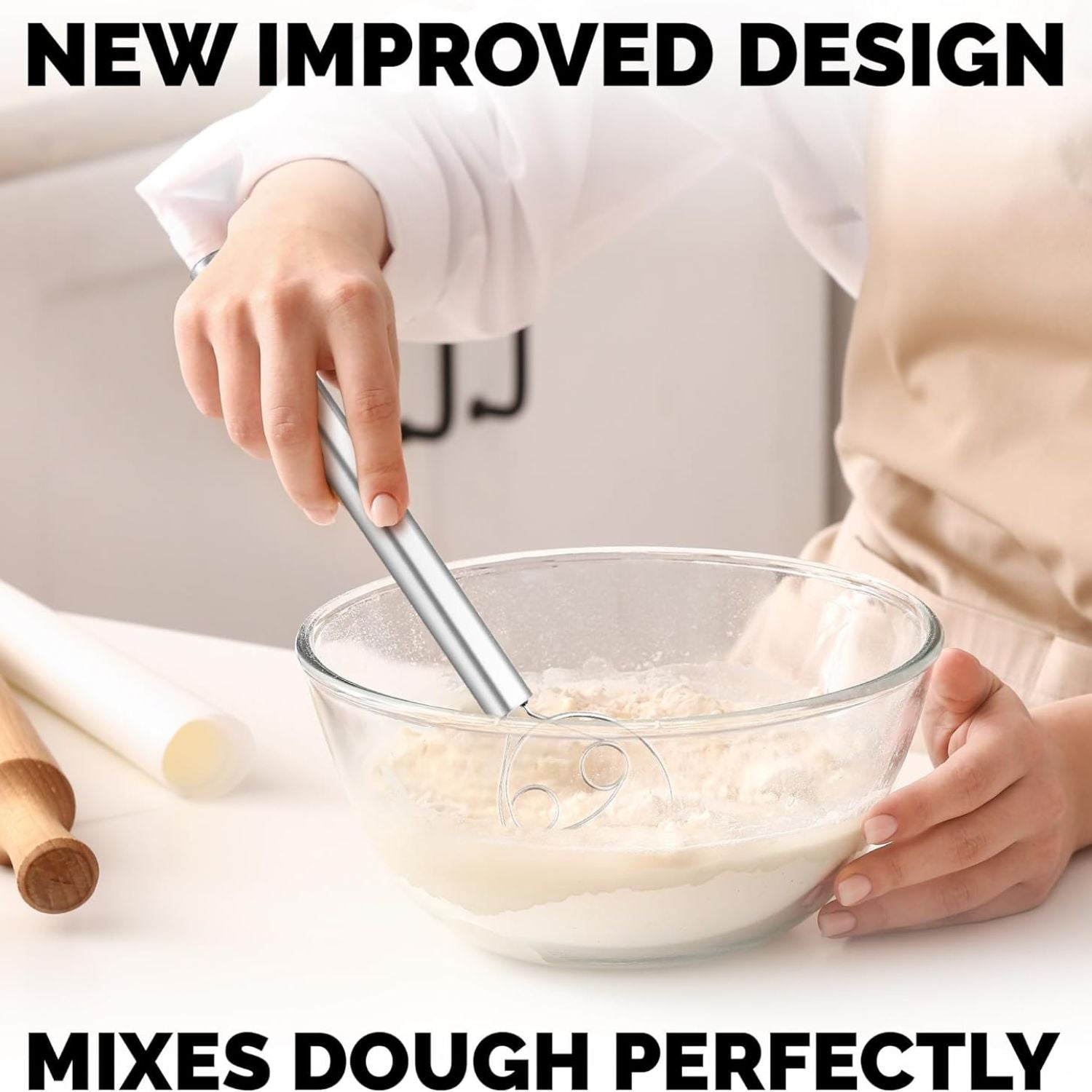 Mixes Dough and Batter Perfectly by Zulay Kitchen