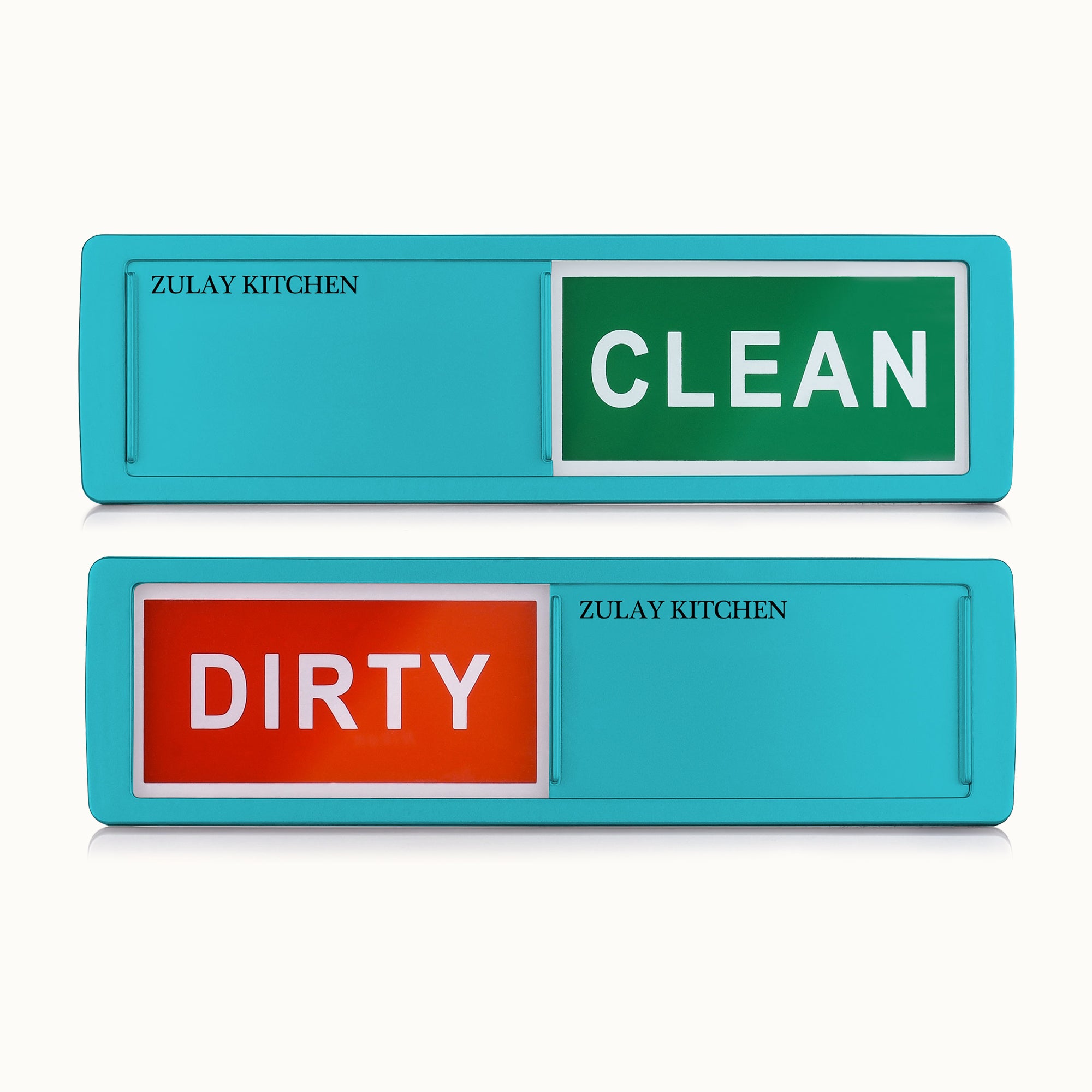 Dishwasher Clean Dirty Magnet Sign- Light Blue by Zulay Kitchen