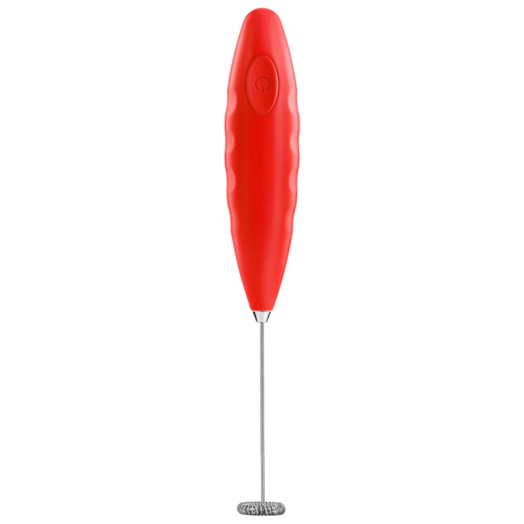 Double Grip Handheld Milk Frother - Cardinal Red by Zulay Kitchen