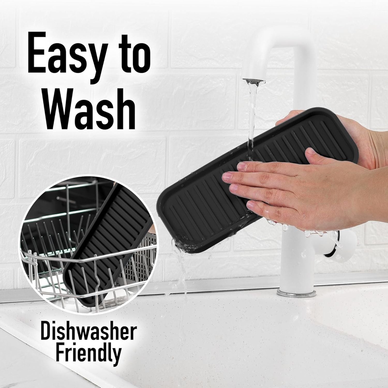 Easy To Wash and Dishwasher Friendly Sink Tray by Zulay Kitchen